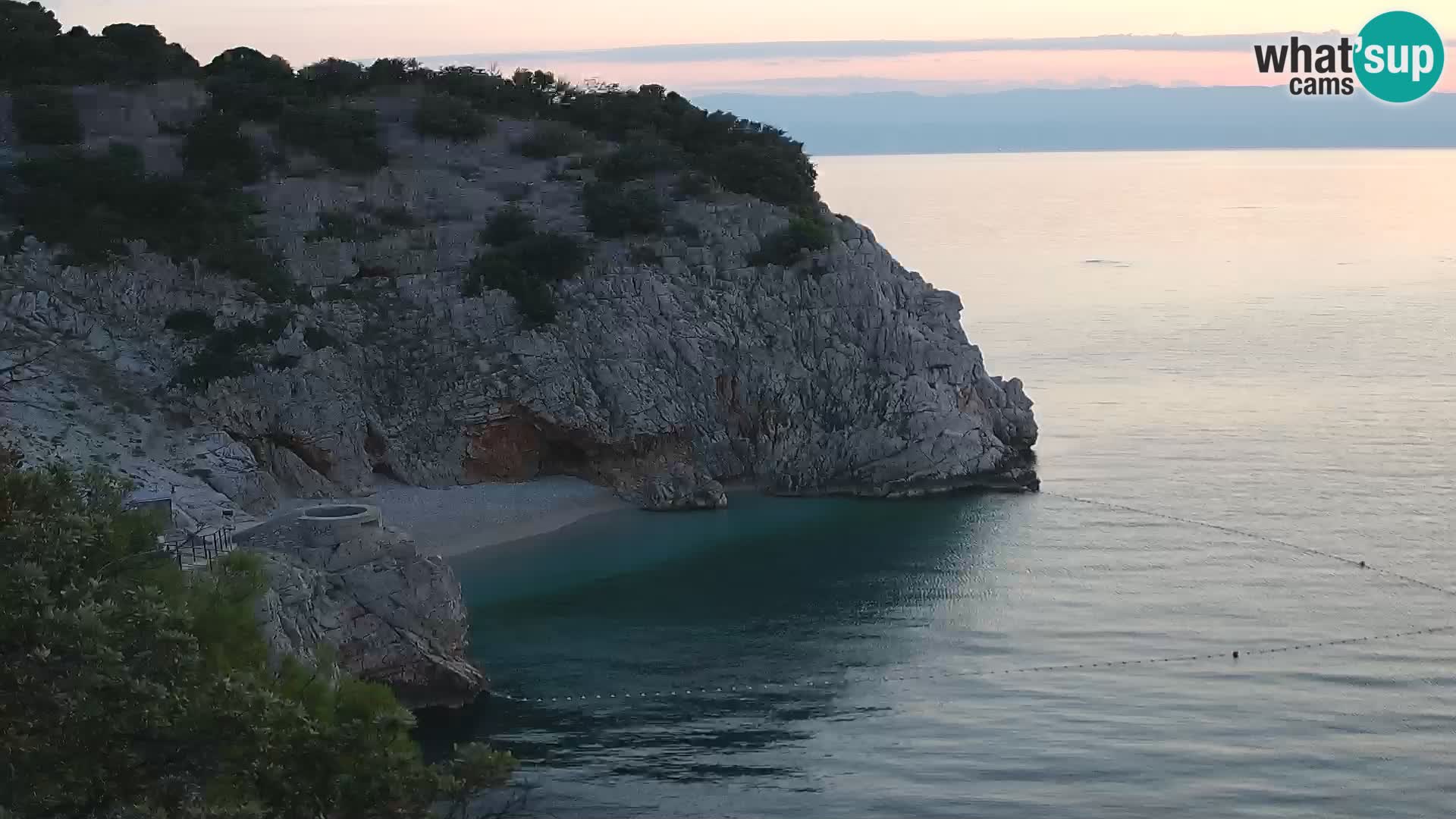 Web kamera plaže Brseč – Mošćenička Draga – Hrvatska