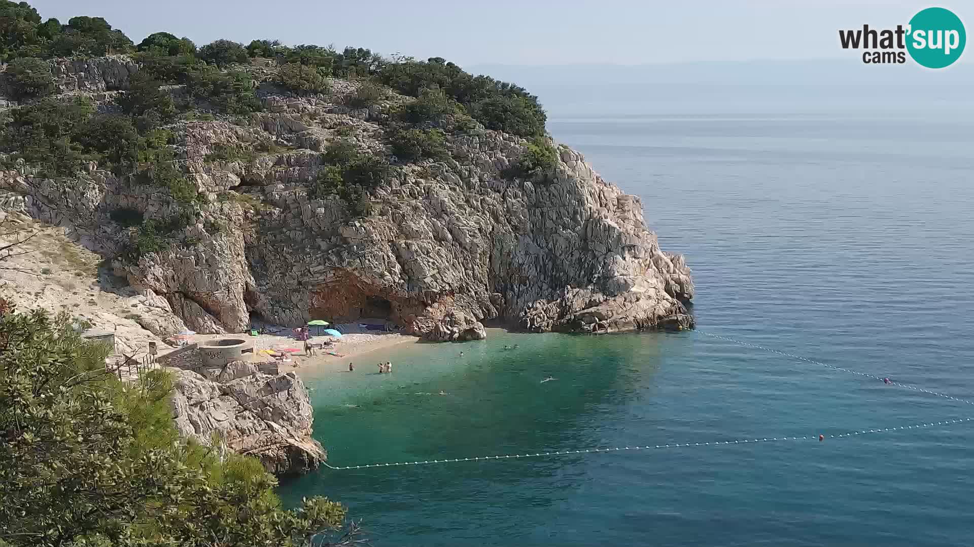 Webcam Brseč beach – Mošćenička Draga – Croatia