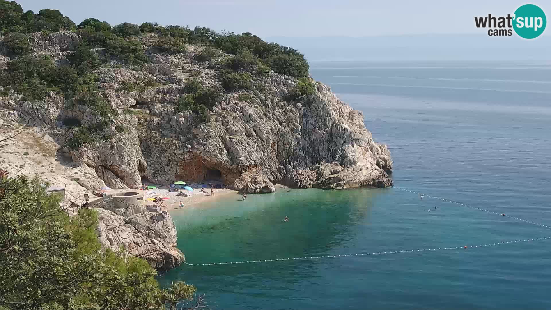 Webcam Bersezio spiaggia – Draga di Moschiena – Croazia