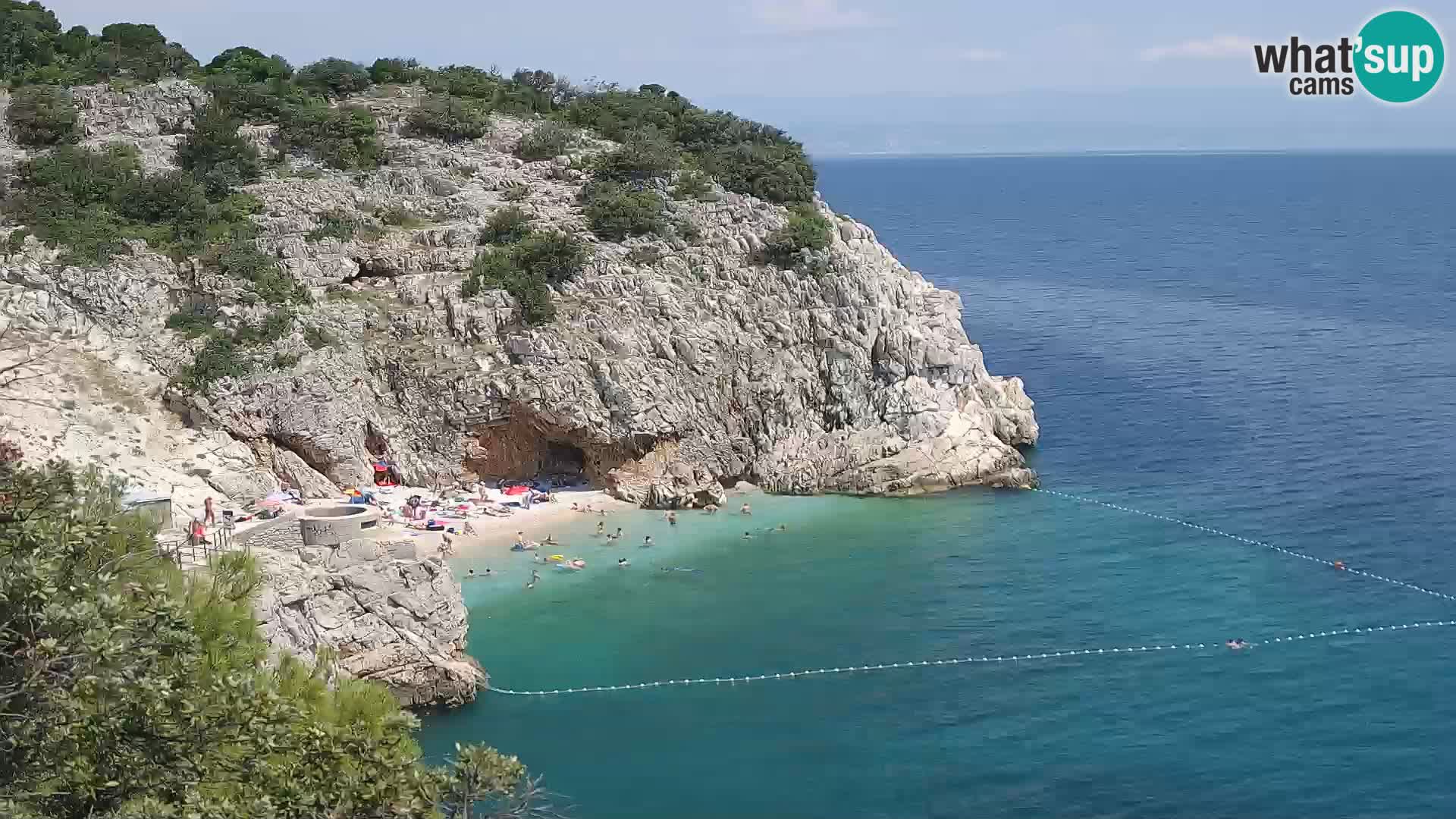 Webcam Bersezio spiaggia – Draga di Moschiena – Croazia