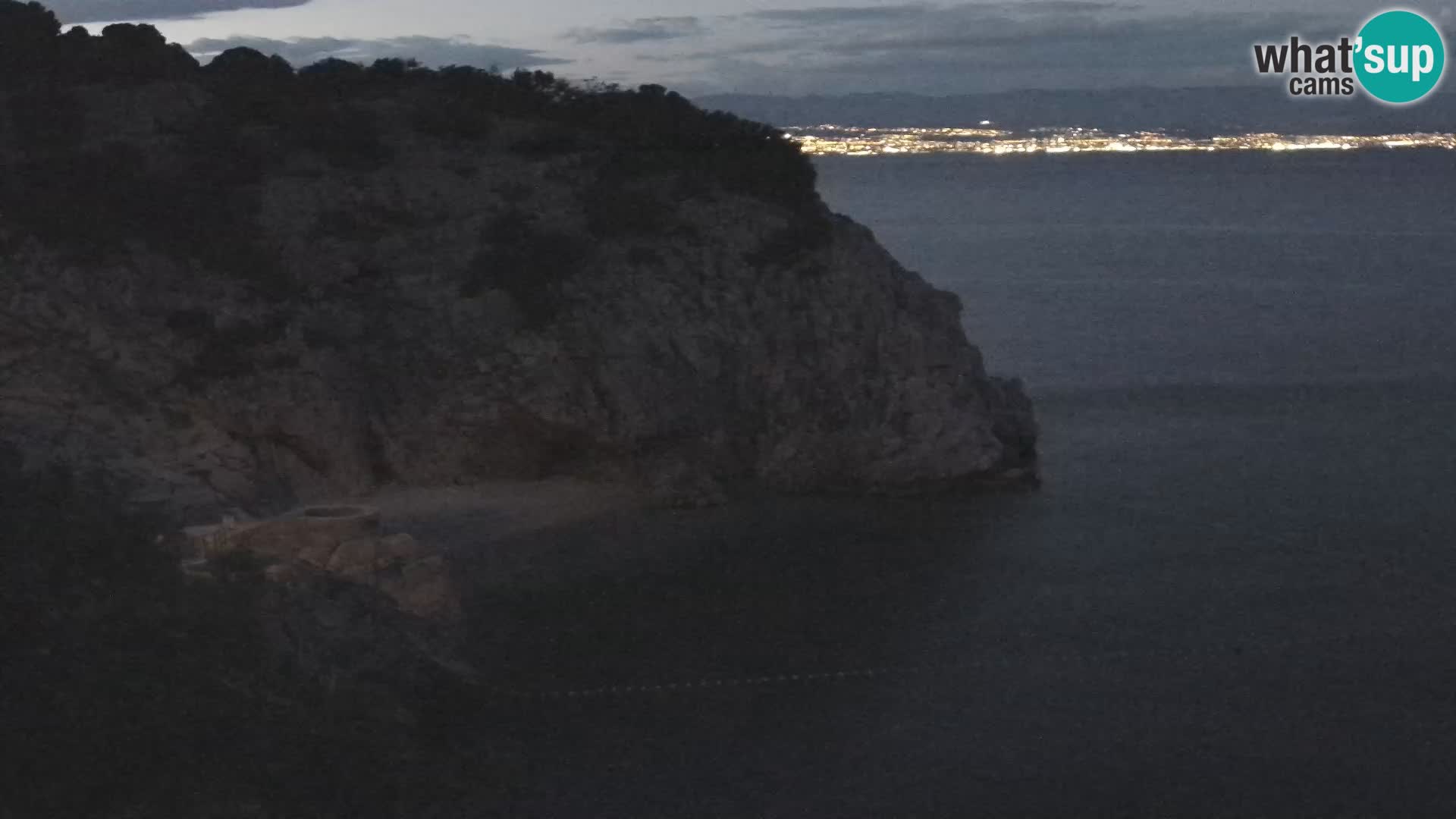 Spletna kamera Brseč plaža – Mošćenička Draga – Hrvaška