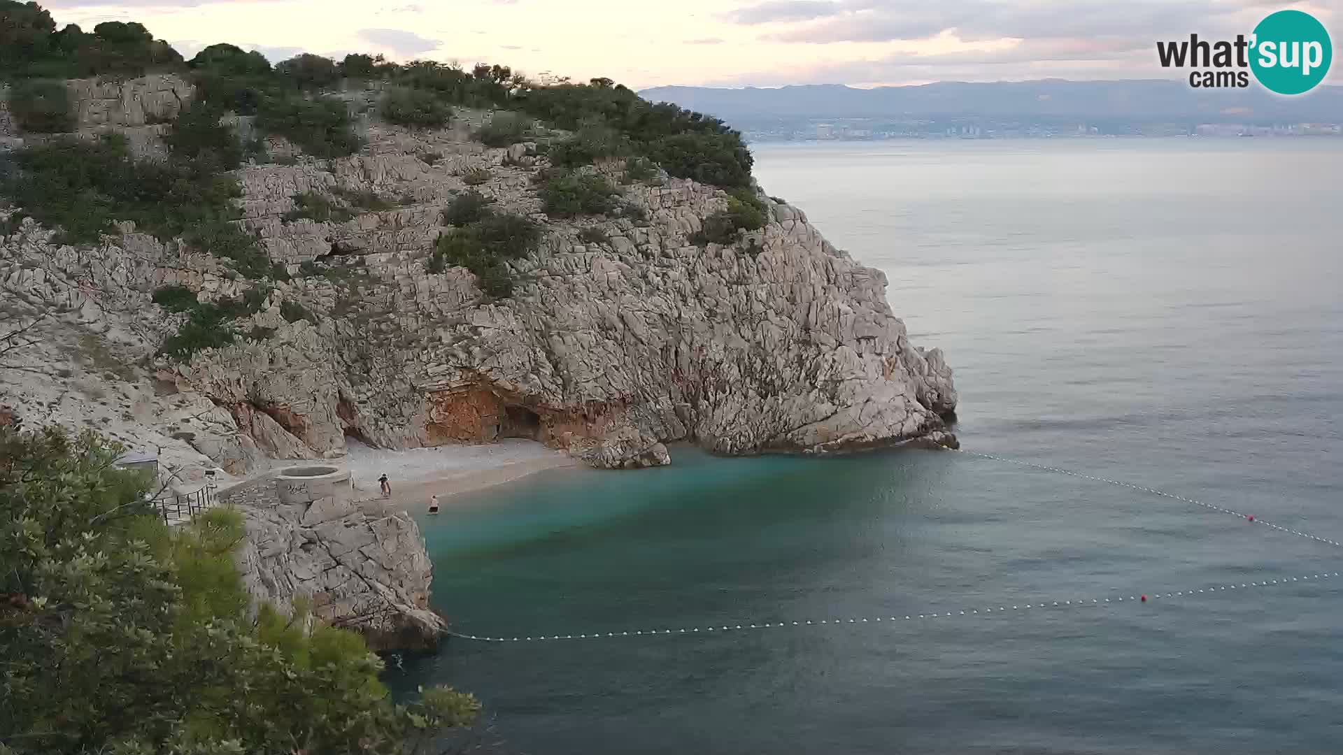 Web kamera plaže Brseč – Mošćenička Draga – Hrvatska