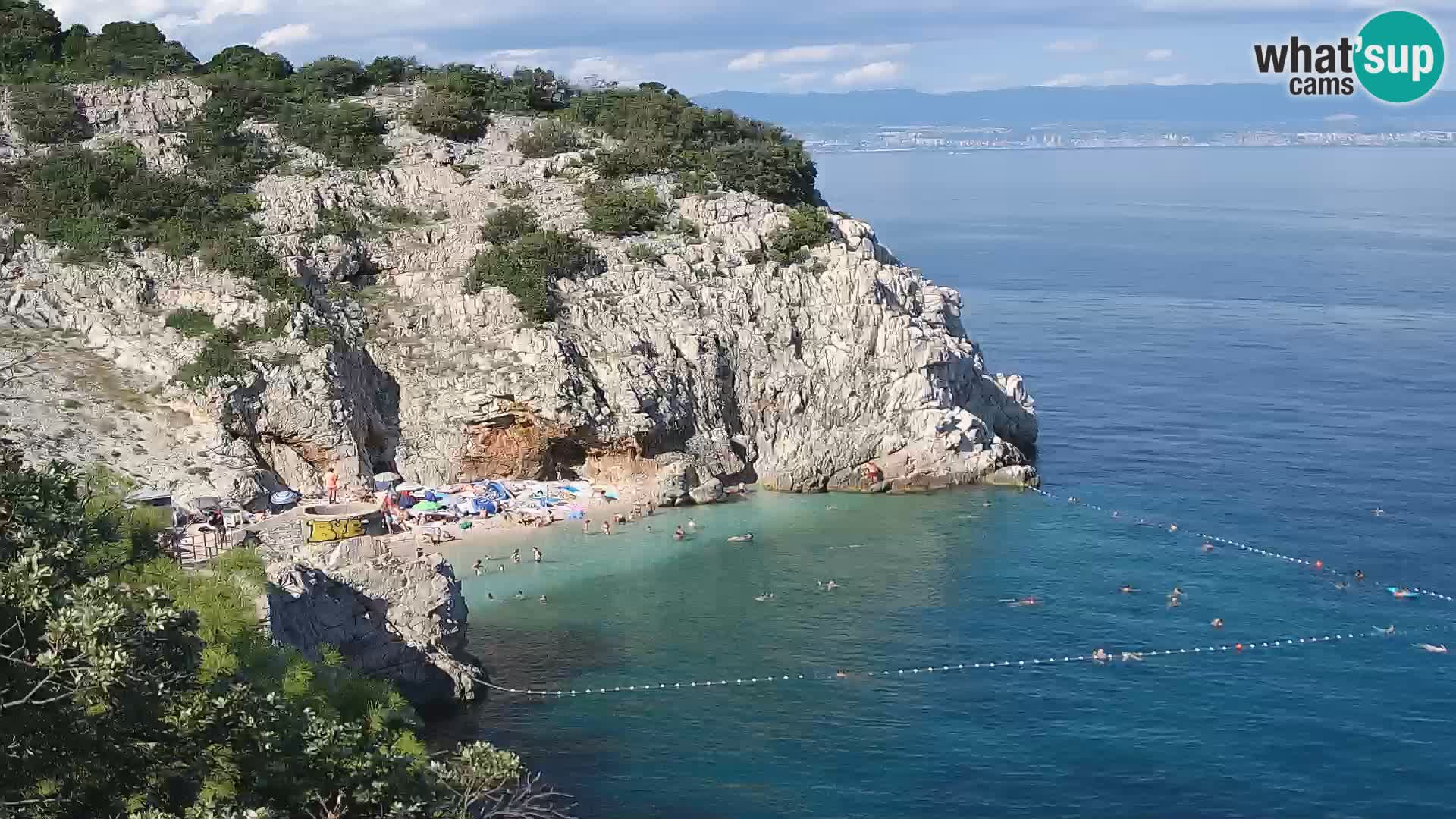 Webcam Brseč beach – Mošćenička Draga – Croatia