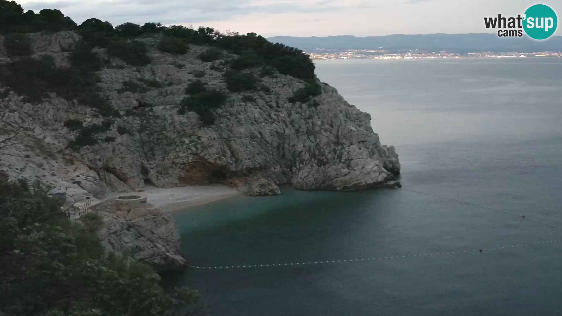 Spletna kamera Brseč plaža – Mošćenička Draga – Hrvaška