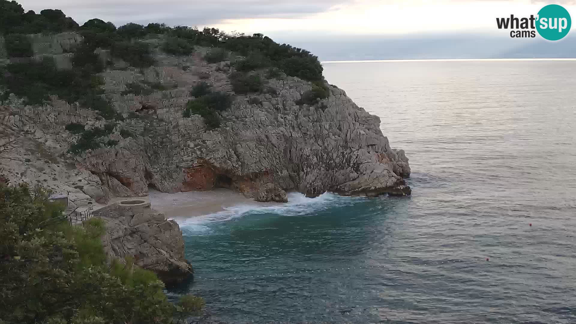 Spletna kamera Brseč plaža – Mošćenička Draga – Hrvaška