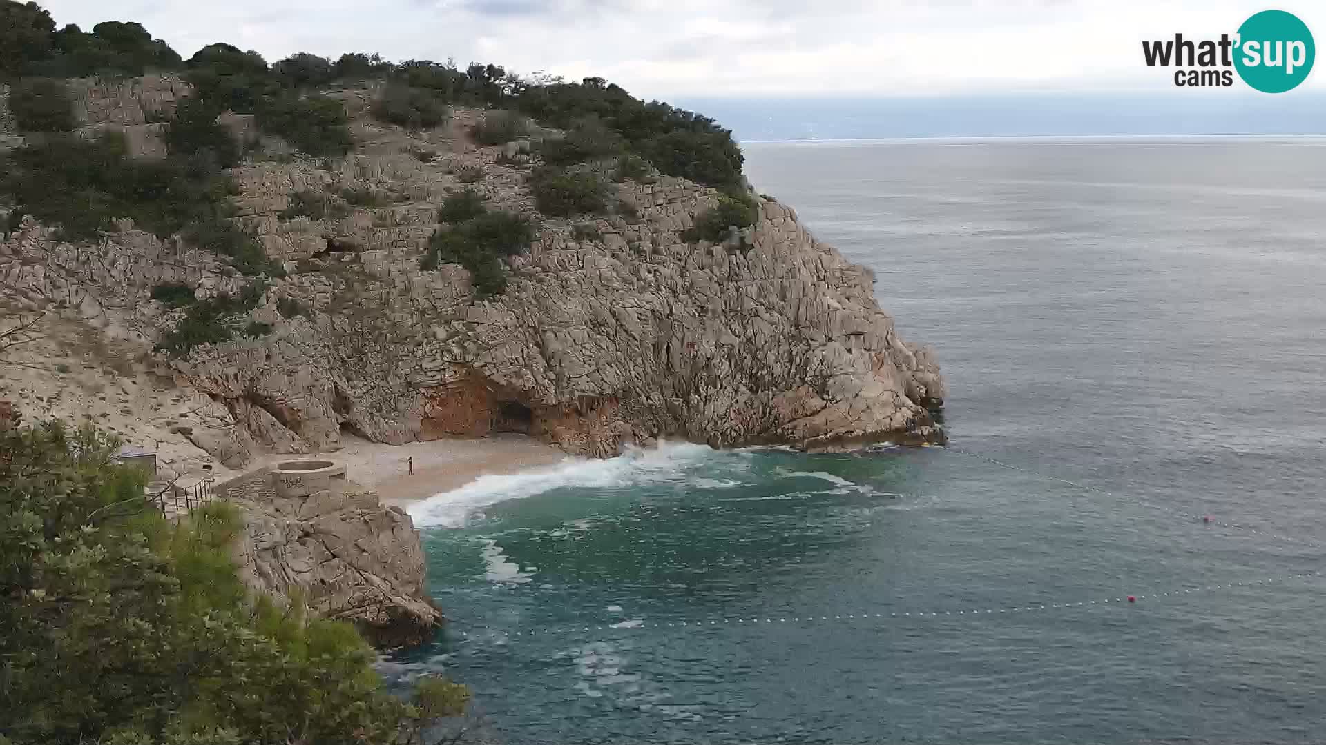 Cámara web de la playa de Brseč en Mošćenička Draga, Croacia