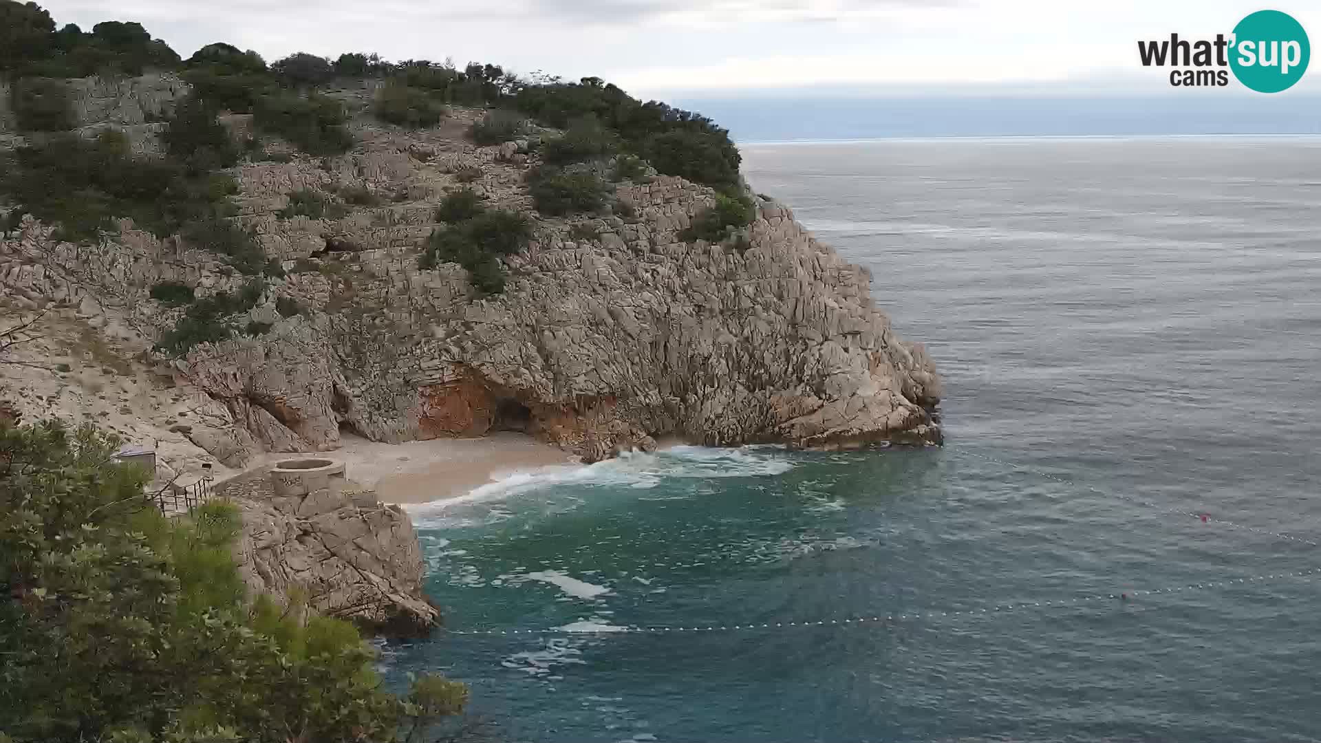 Cámara web de la playa de Brseč en Mošćenička Draga, Croacia