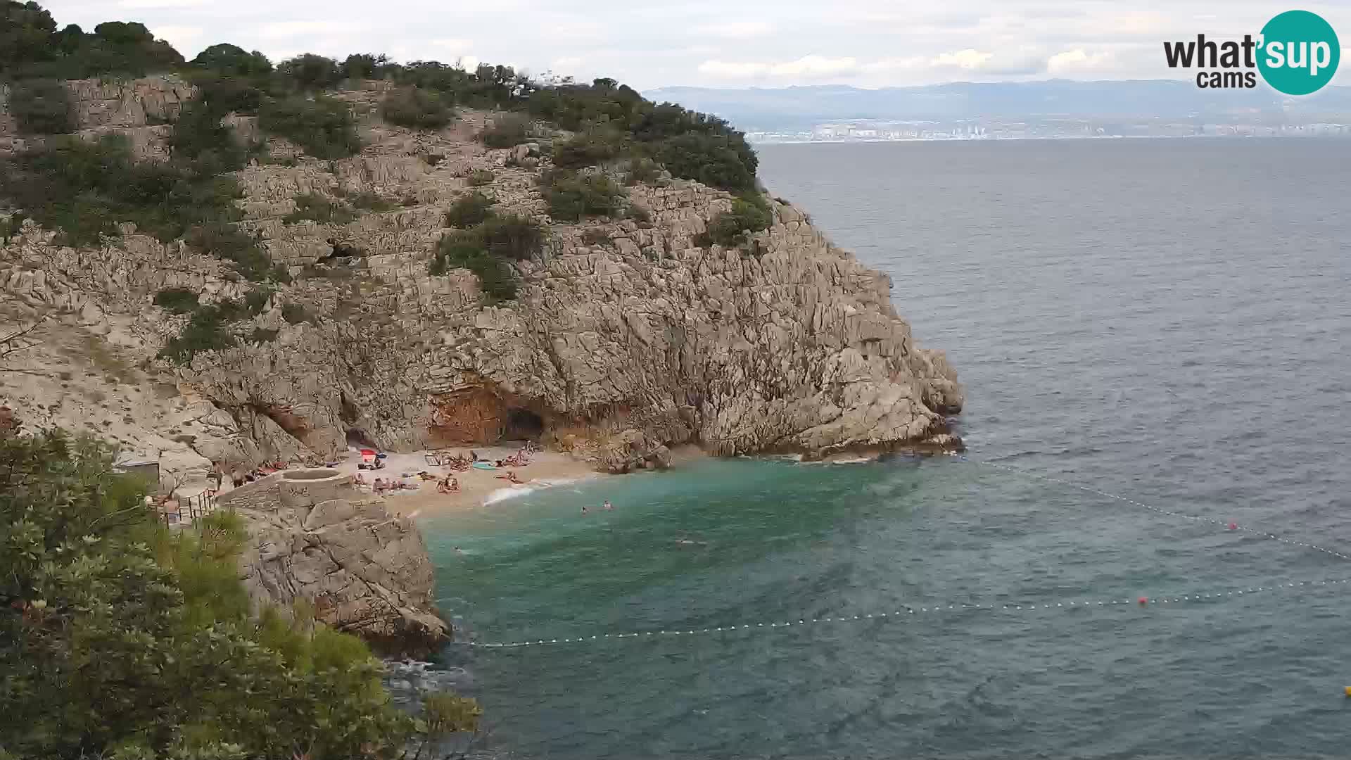 Webcam Brseč Strand – Mošćenička Draga – Kroatien