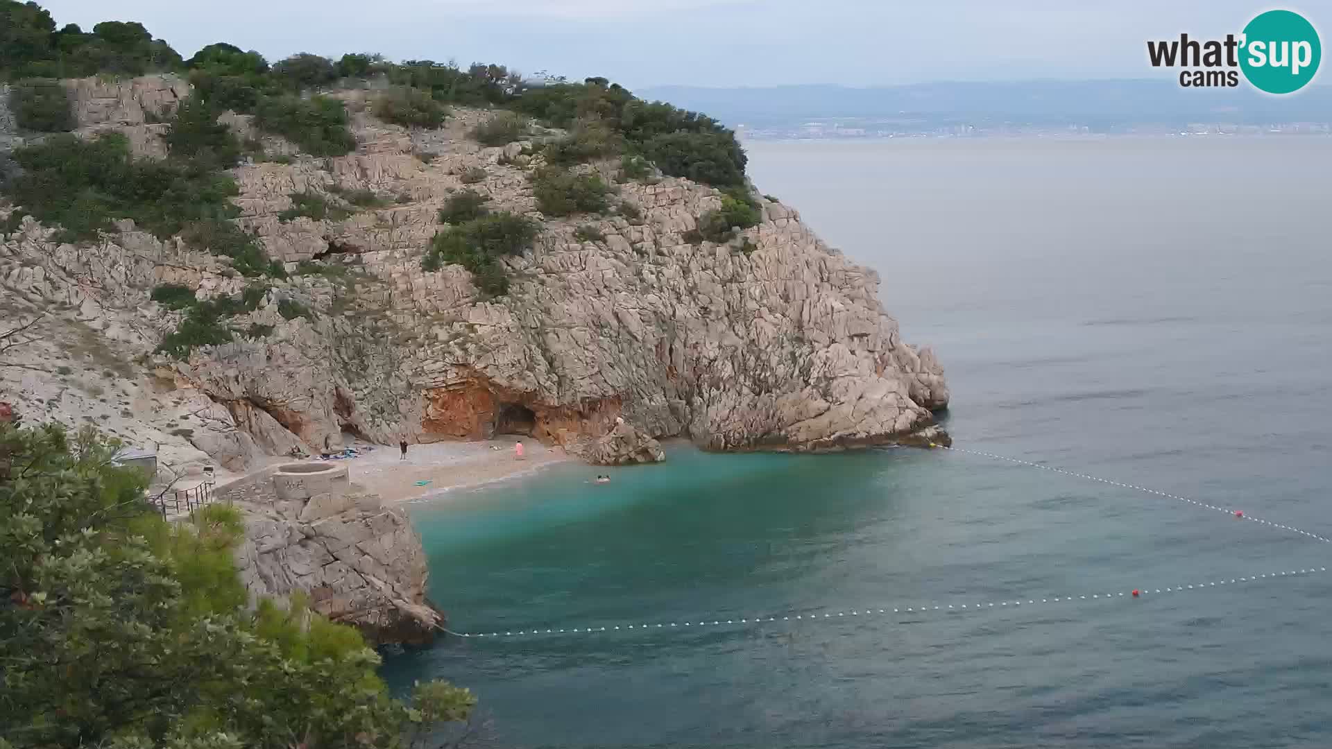 Webcam Bersezio spiaggia – Draga di Moschiena – Croazia