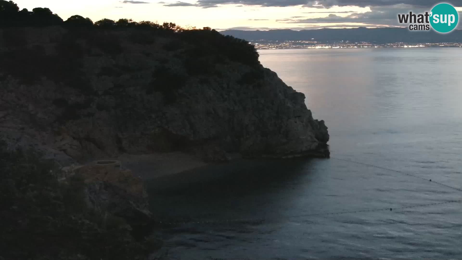 Webcam Bersezio spiaggia – Draga di Moschiena – Croazia