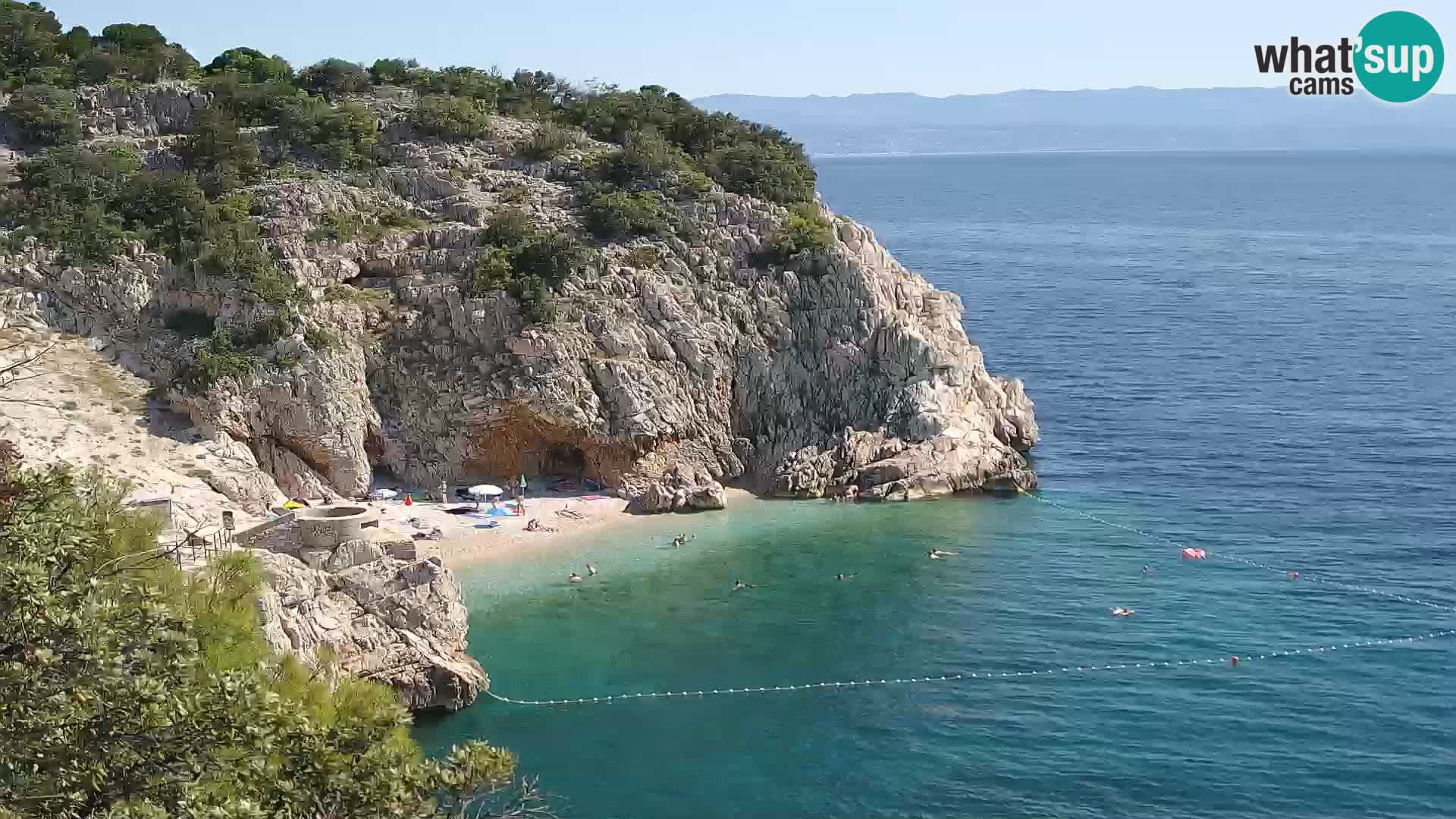 Webcam Brseč beach – Mošćenička Draga – Croatia