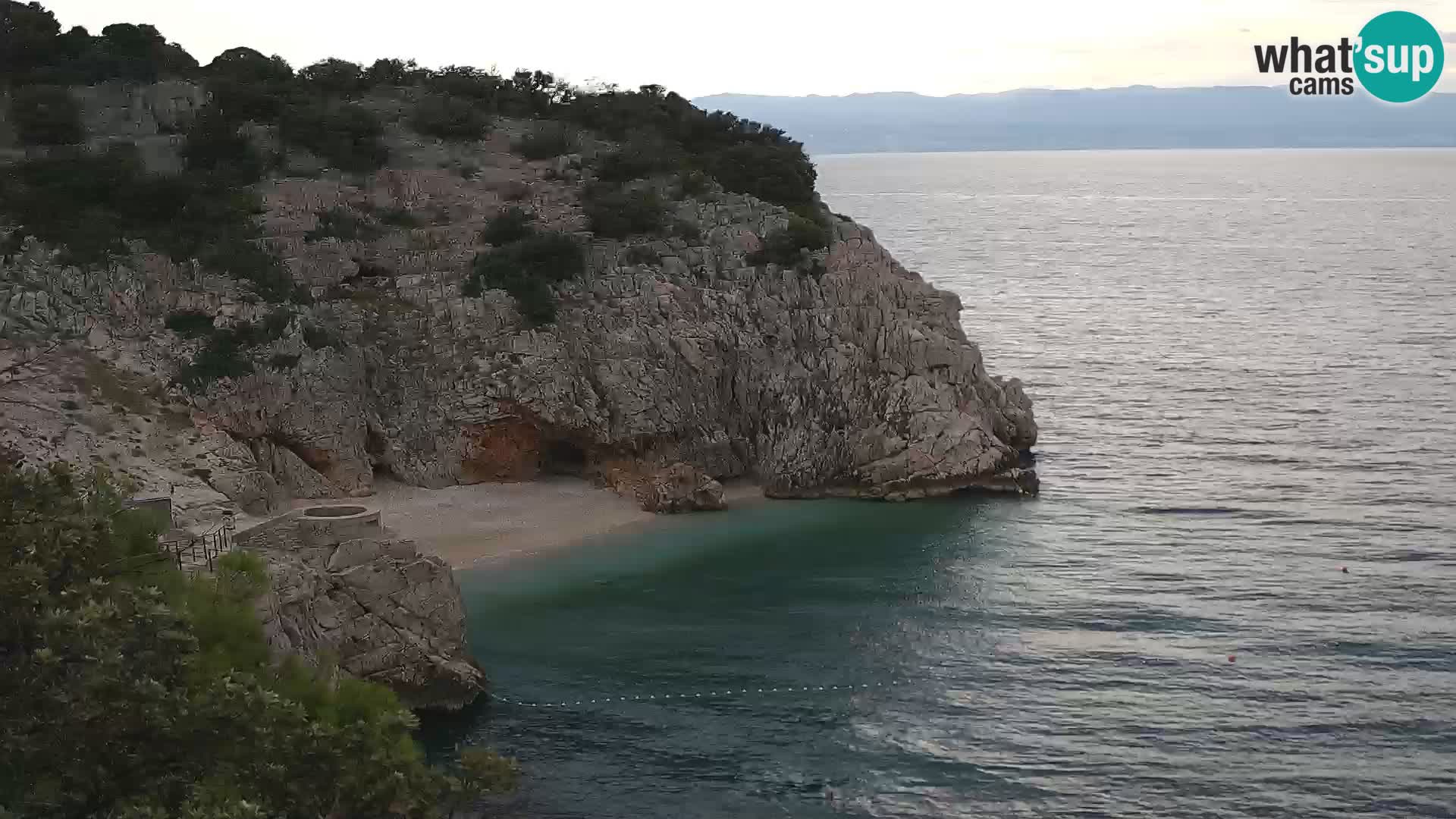 Spletna kamera Brseč plaža – Mošćenička Draga – Hrvaška