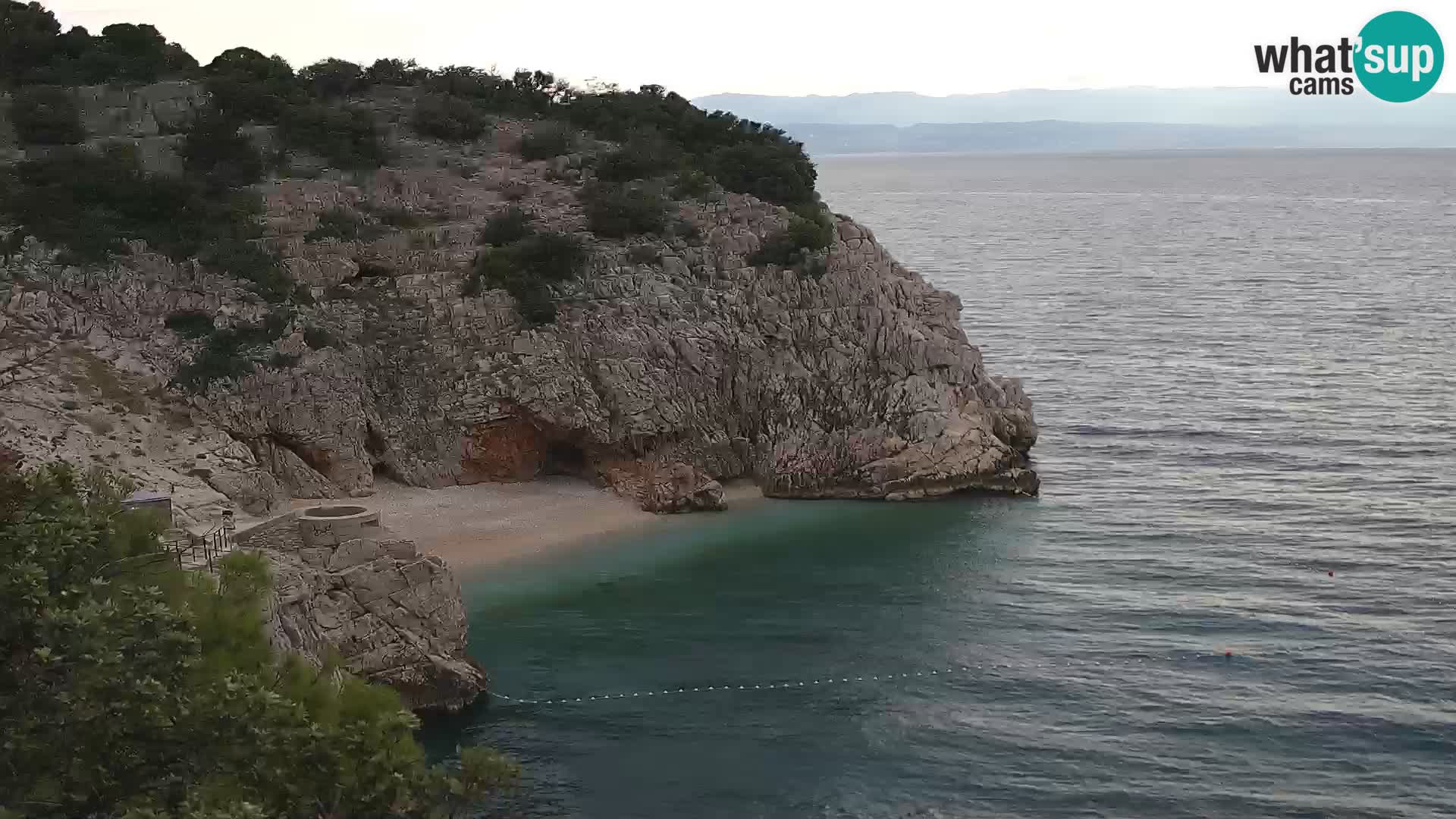 Webcam plage Brseč à Mošćenička Draga, Croatie