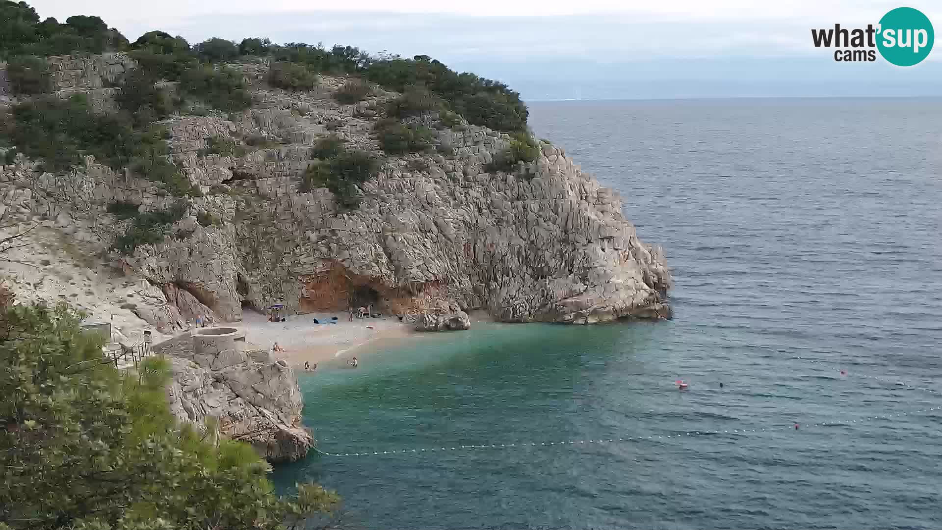 Webcam Bersezio spiaggia – Draga di Moschiena – Croazia
