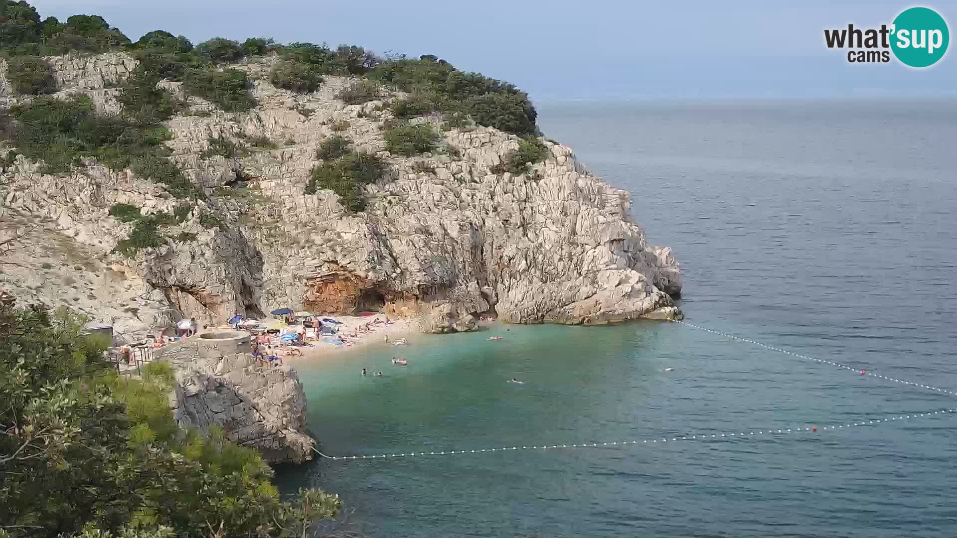 Webcam Brseč beach – Mošćenička Draga – Croatia