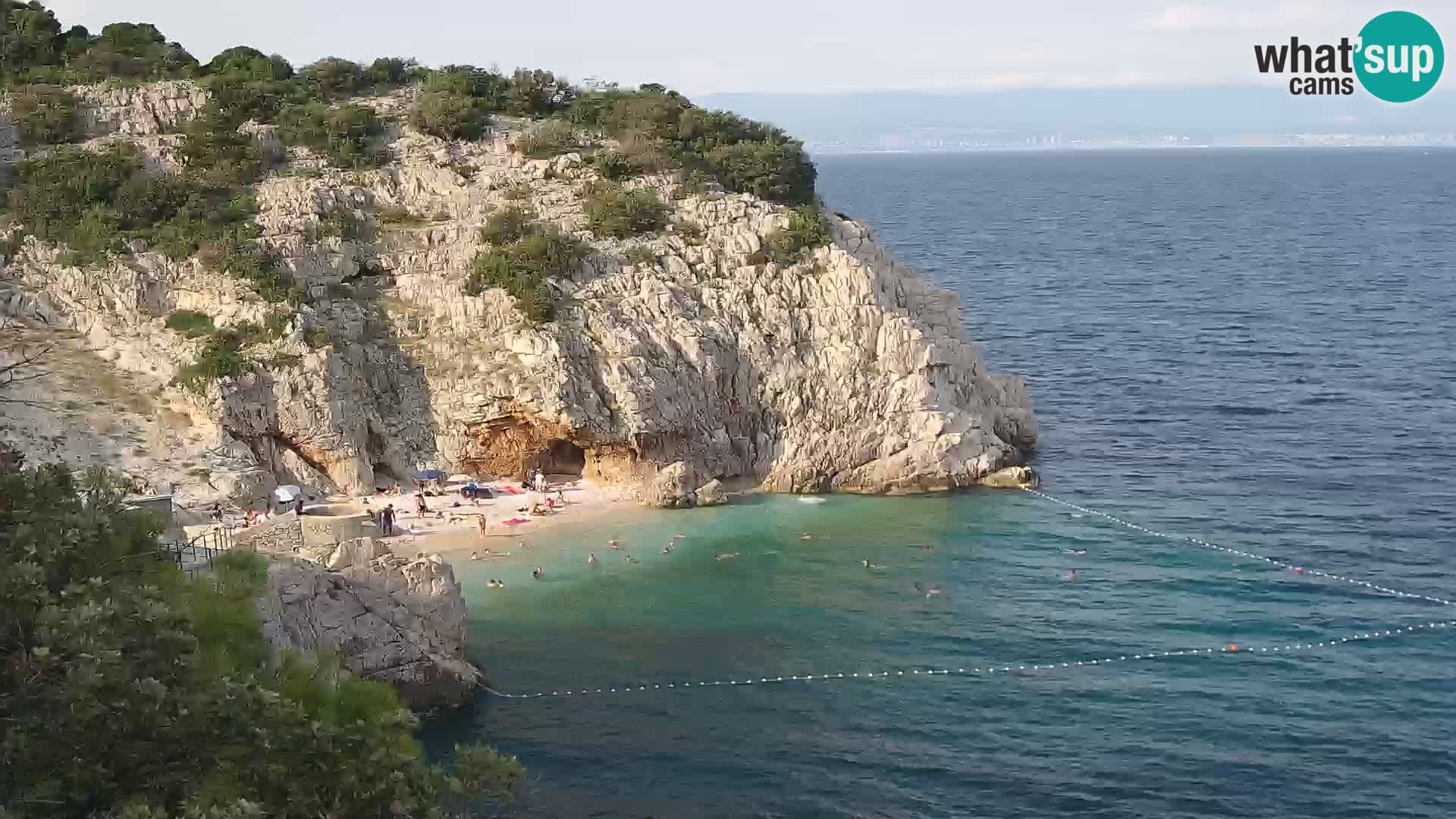 Webcam Bersezio spiaggia – Draga di Moschiena – Croazia