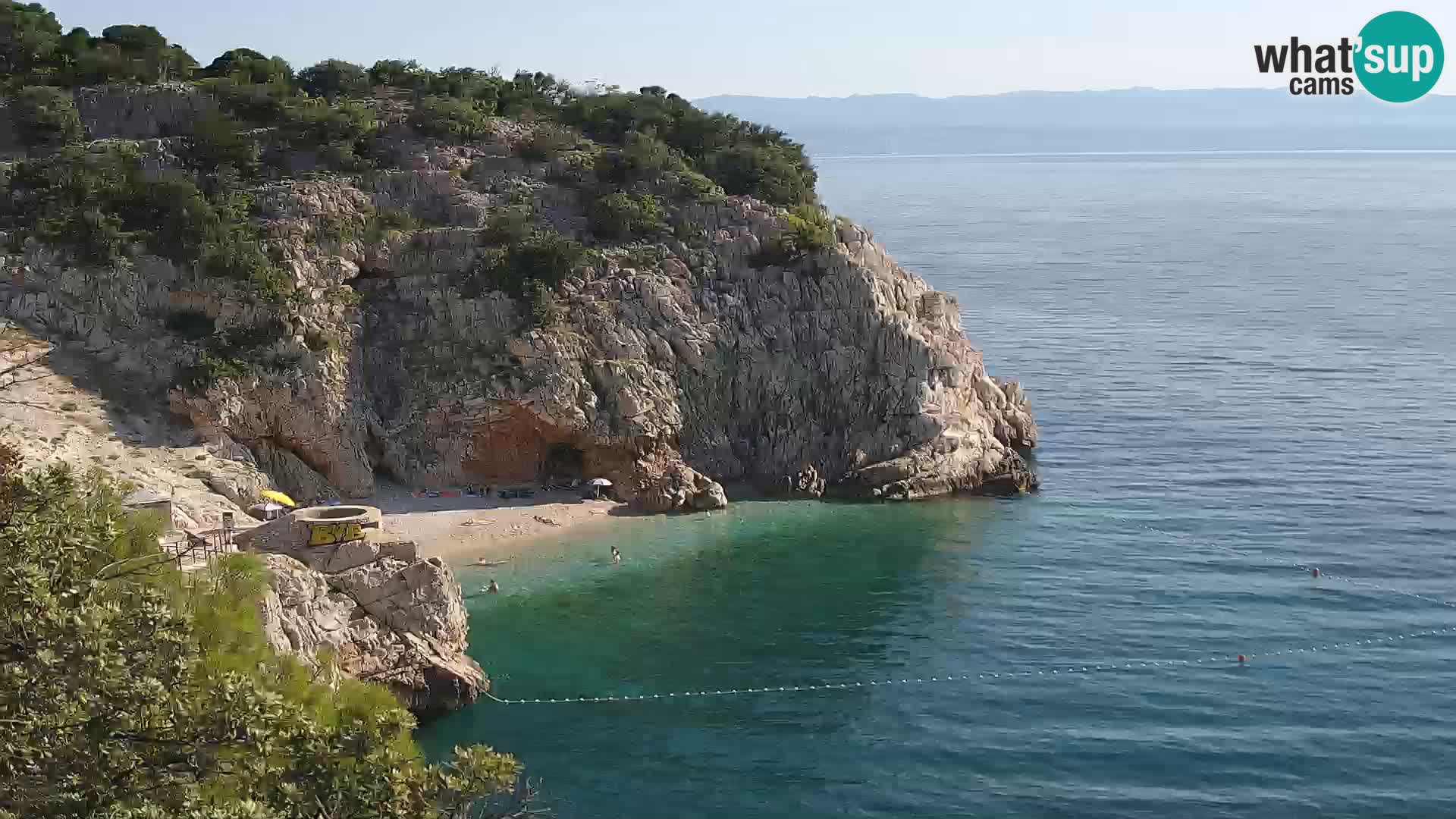 Webcam Brseč beach – Mošćenička Draga – Croatia