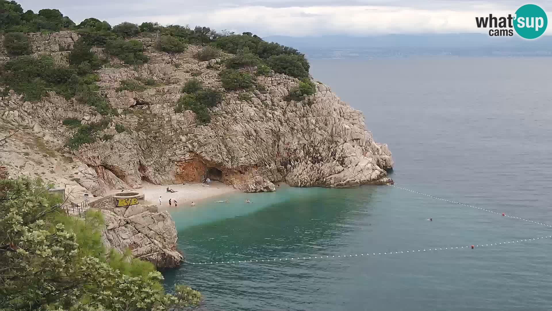 Webcam Bersezio spiaggia – Draga di Moschiena – Croazia