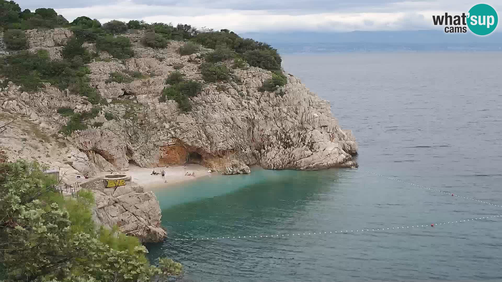Webcam Bersezio spiaggia – Draga di Moschiena – Croazia