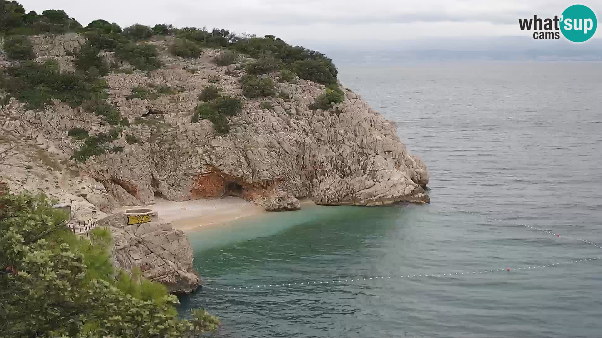 Webcam Bersezio spiaggia – Draga di Moschiena – Croazia