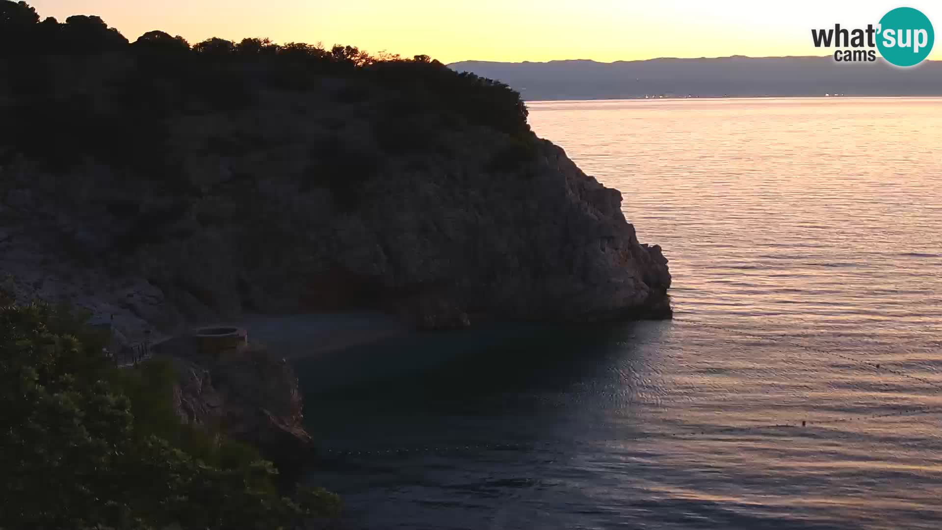 Webcam Brseč beach – Mošćenička Draga – Croatia