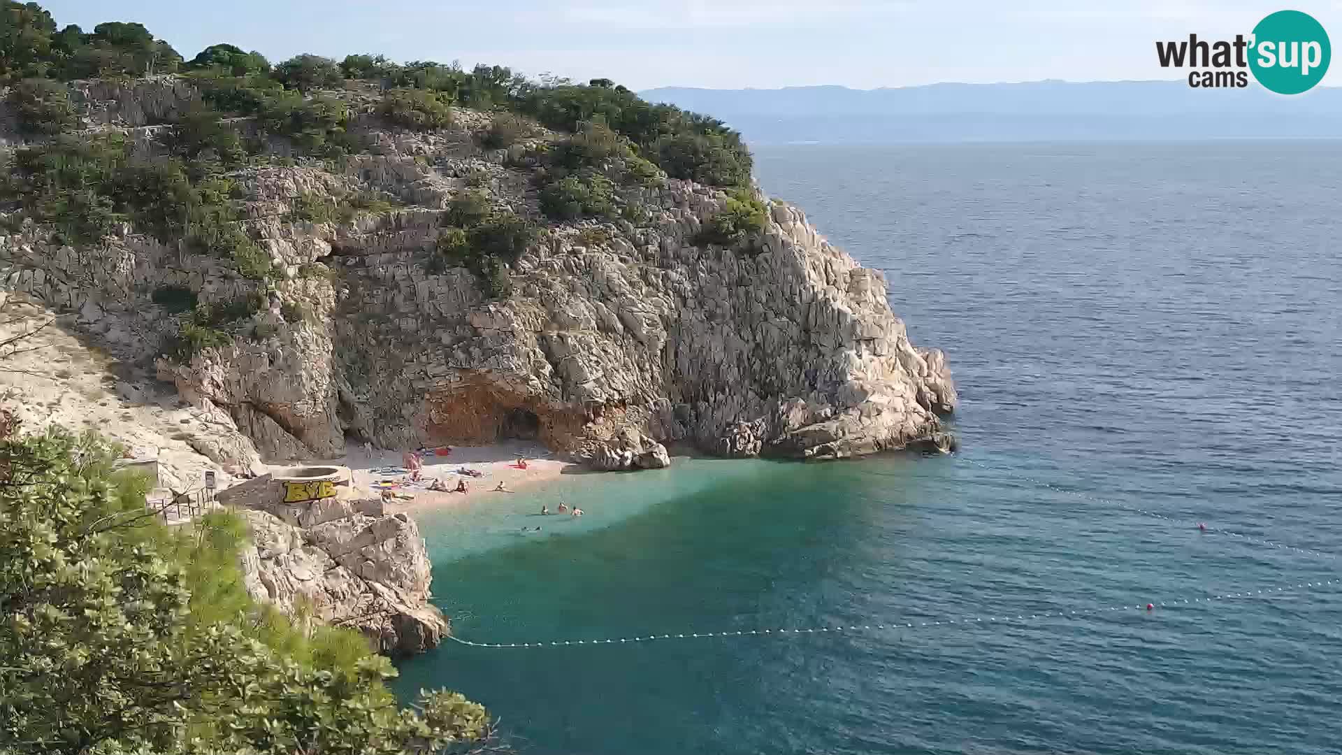 Webcam Bersezio spiaggia – Draga di Moschiena – Croazia