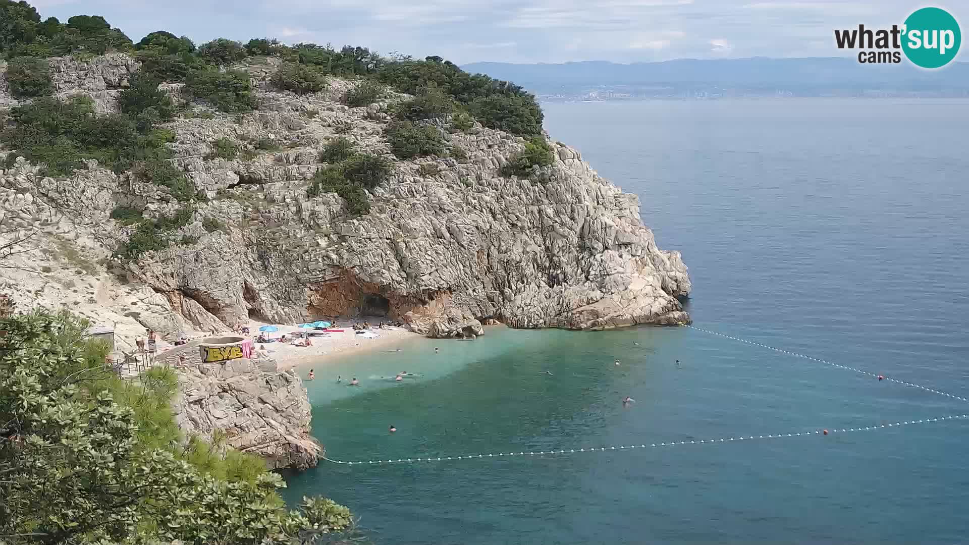 Webcam Brseč Strand – Mošćenička Draga – Kroatien