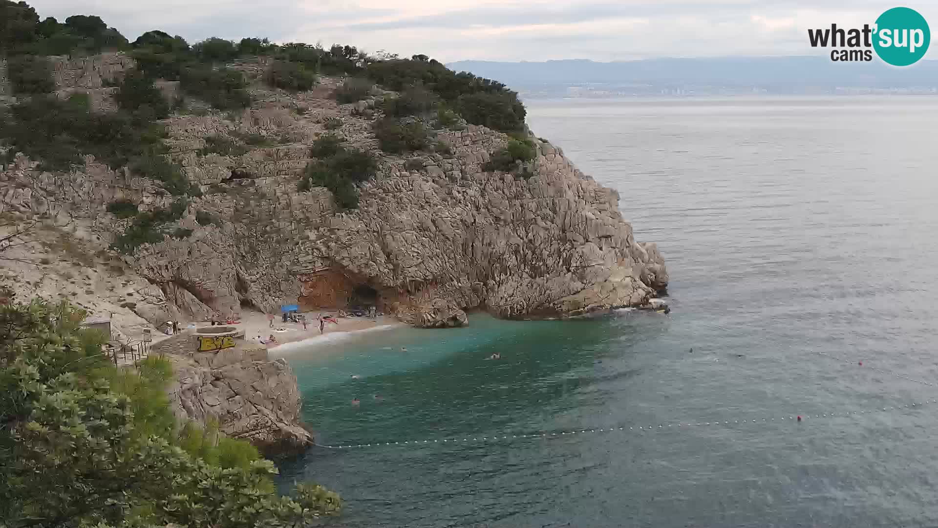 Webcam Brseč beach – Mošćenička Draga – Croatia