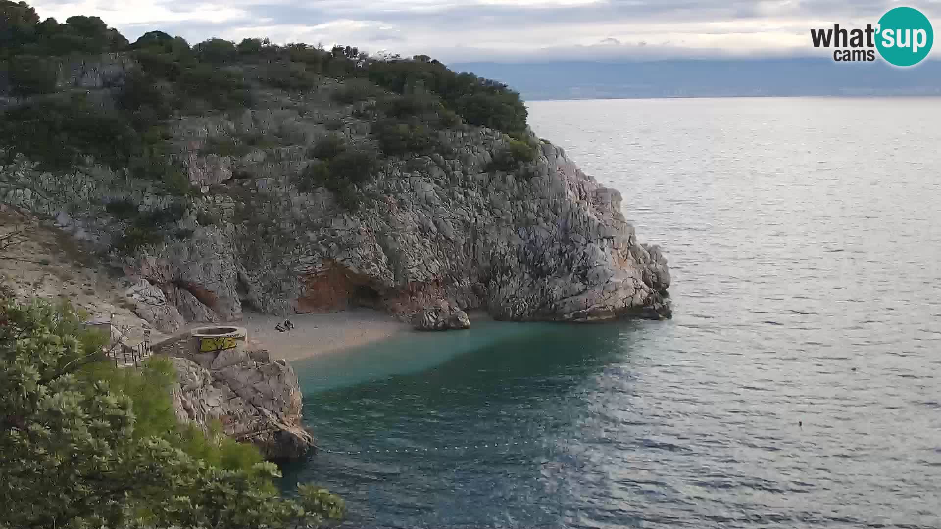 Webcam Brseč beach – Mošćenička Draga – Croatia