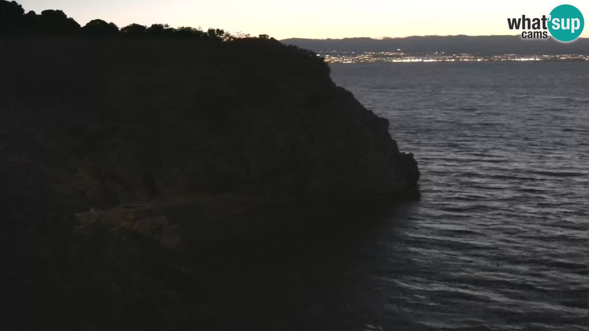 Webcam plage Brseč à Mošćenička Draga, Croatie