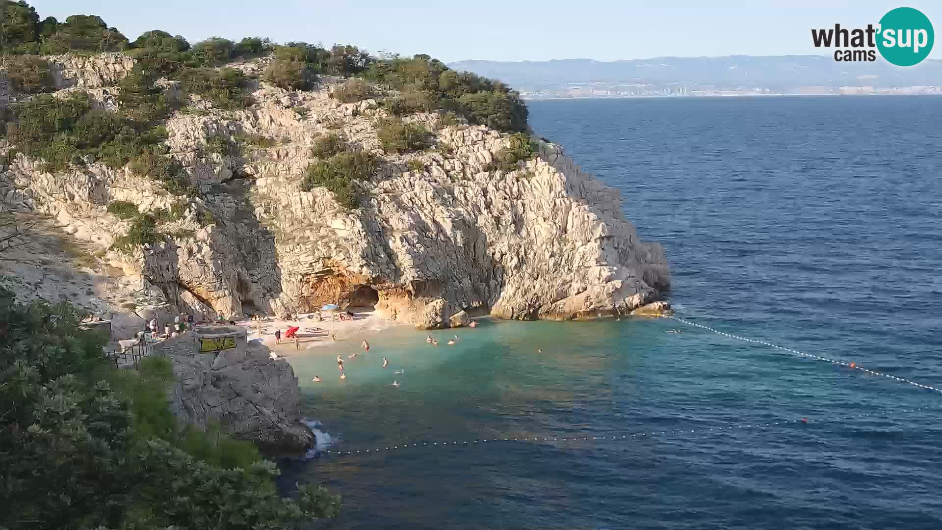 Webcam Brseč beach – Mošćenička Draga – Croatia