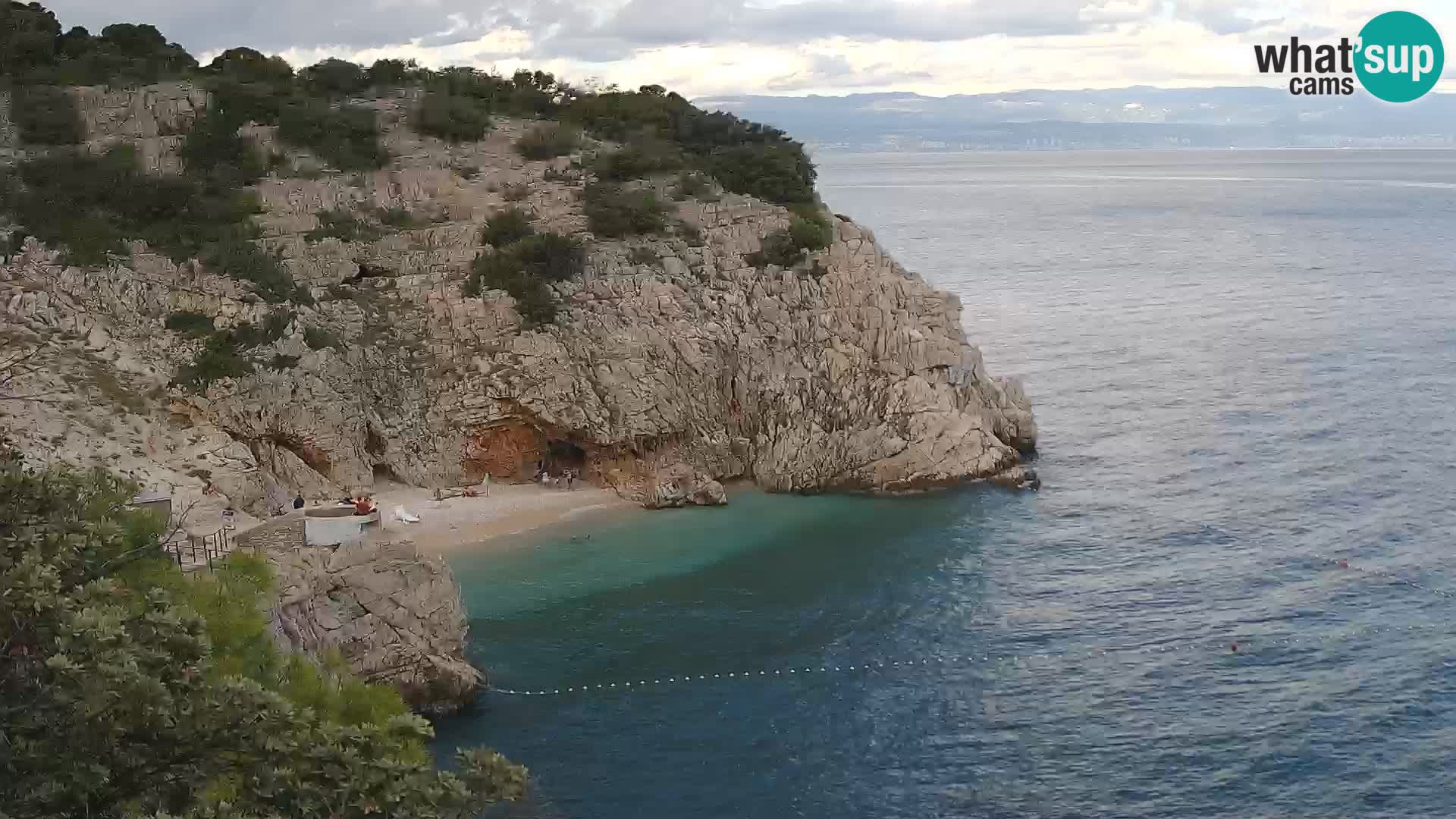Webcam Brseč beach – Mošćenička Draga – Croatia