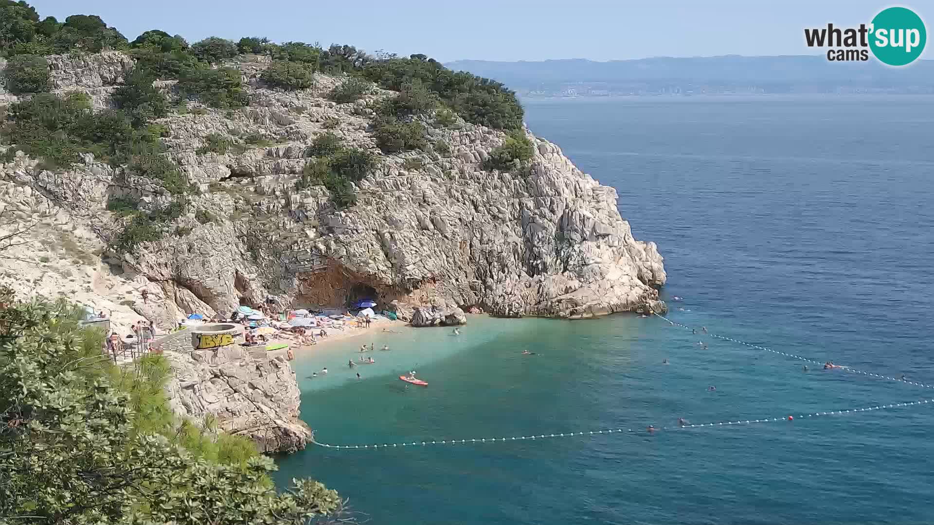 Webcam Brseč Strand – Mošćenička Draga – Kroatien