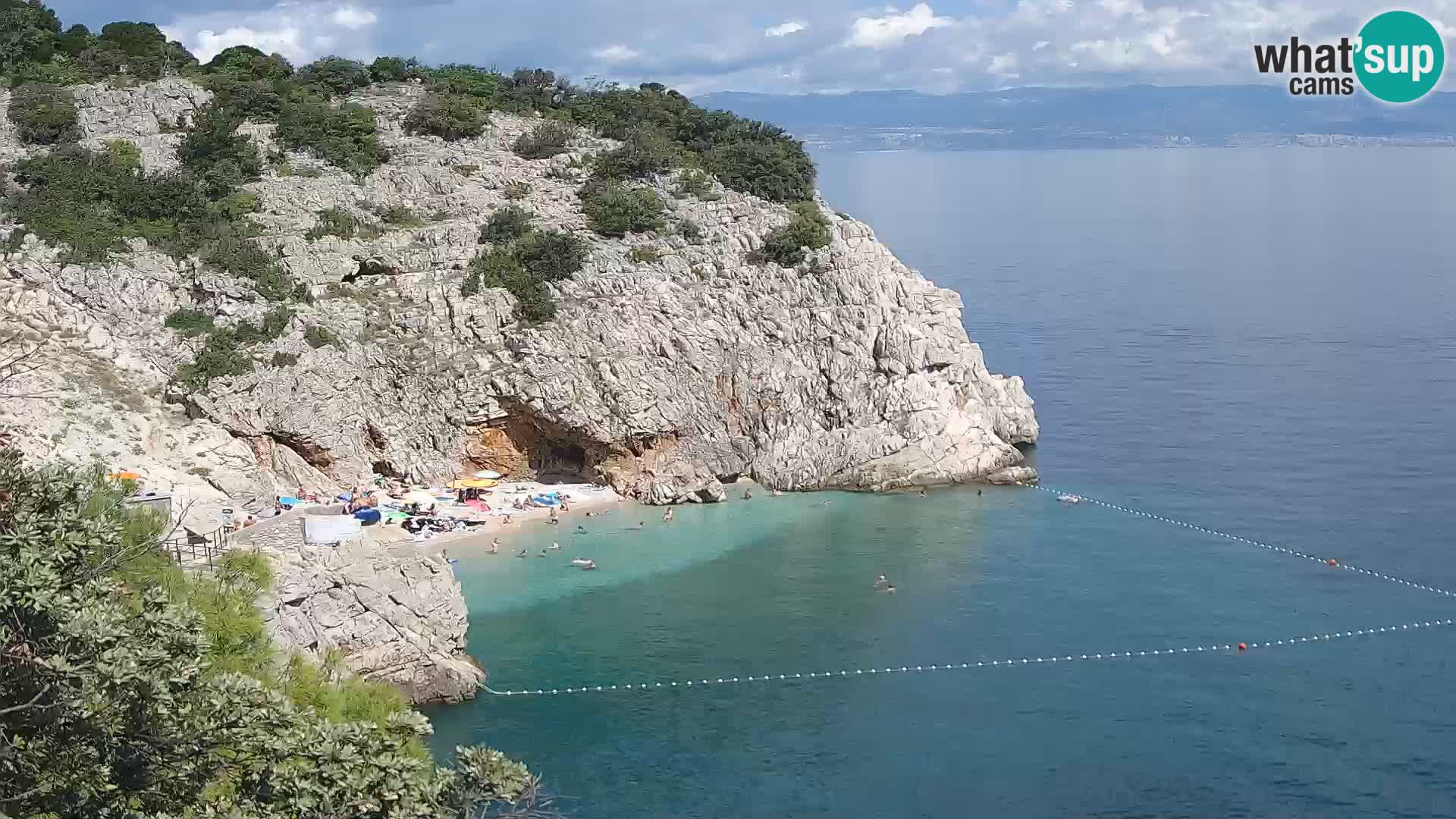 Webcam Bersezio spiaggia – Draga di Moschiena – Croazia