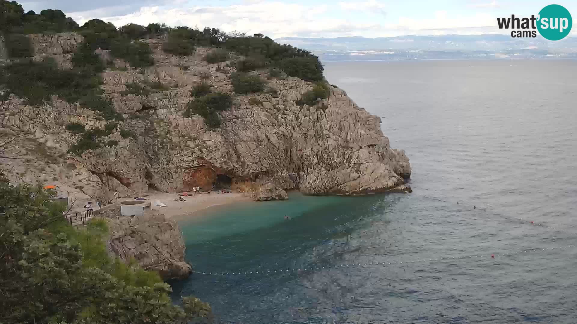 Webcam Bersezio spiaggia – Draga di Moschiena – Croazia