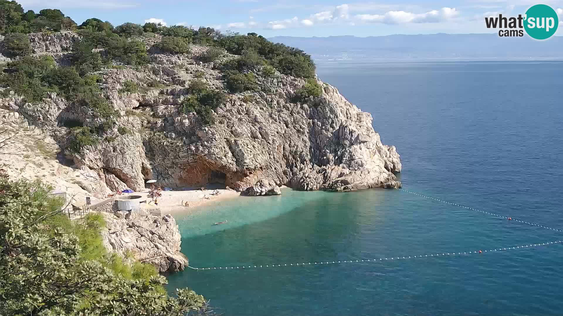 Web kamera plaže Brseč – Mošćenička Draga – Hrvatska