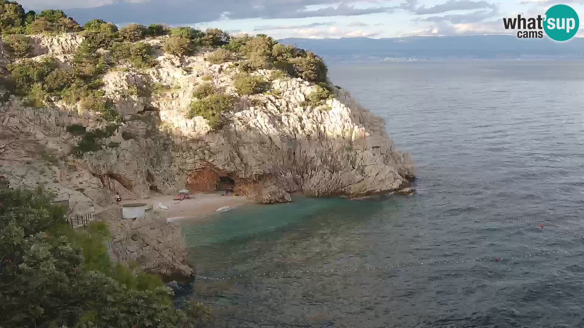 Webcam Brseč beach – Mošćenička Draga – Croatia