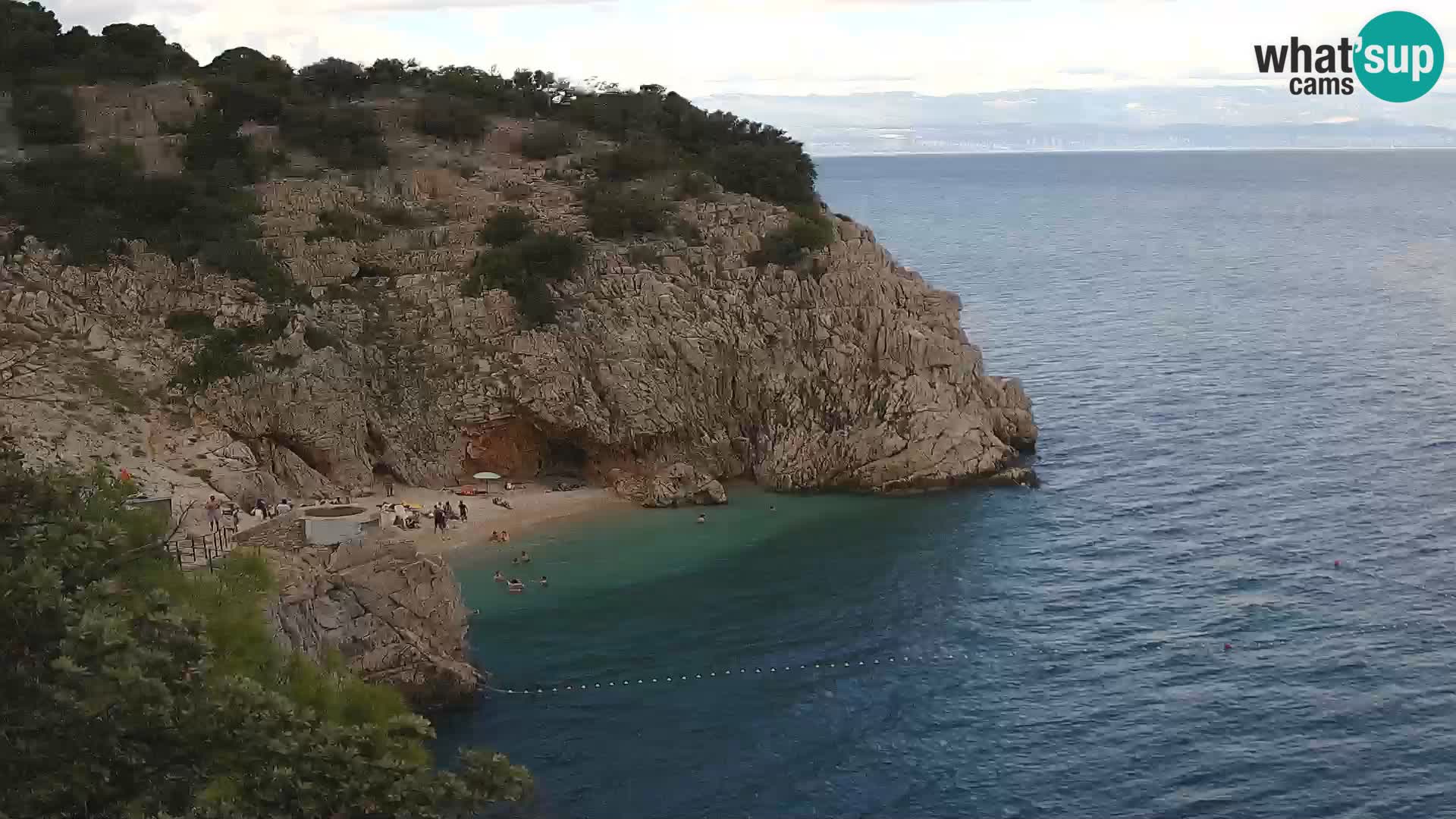 Webcam Brseč beach – Mošćenička Draga – Croatia