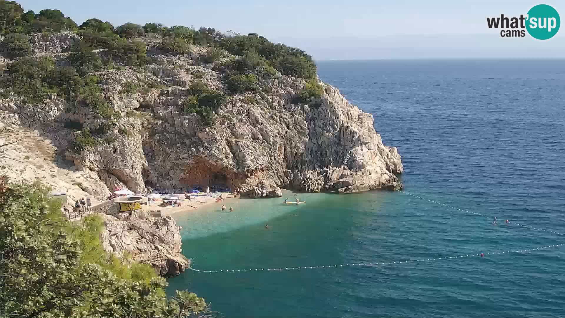 Webcam Bersezio spiaggia – Draga di Moschiena – Croazia