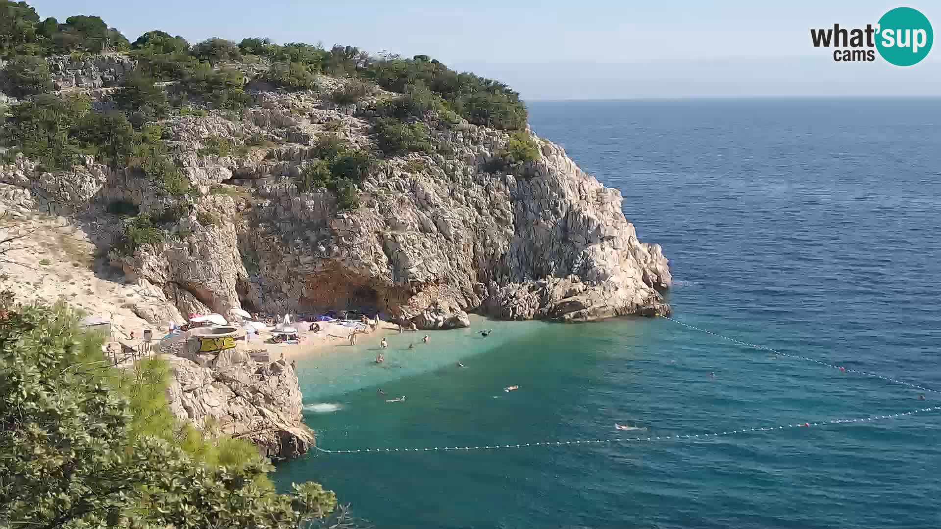 Webcam Bersezio spiaggia – Draga di Moschiena – Croazia