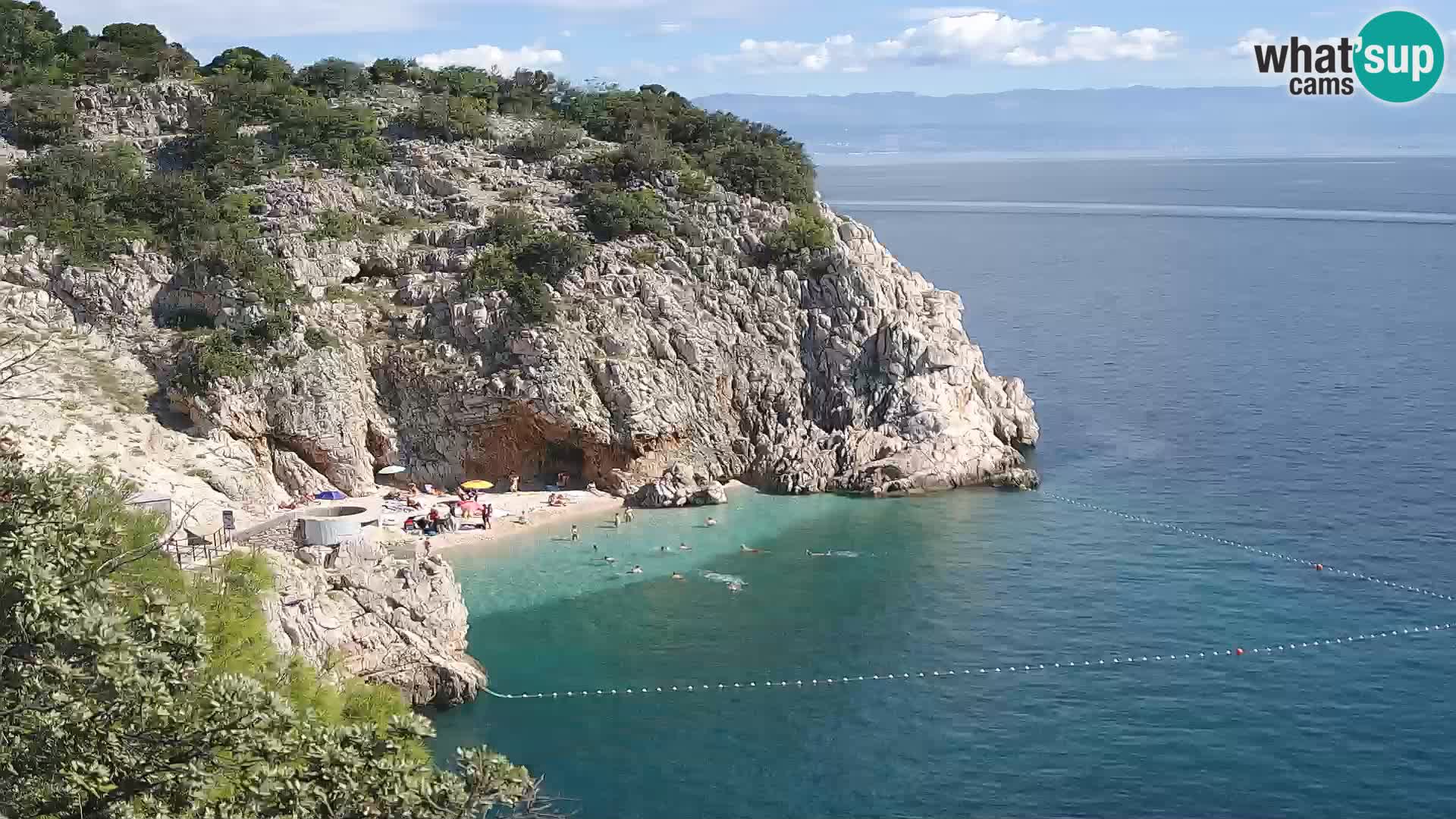 Webcam Brseč beach – Mošćenička Draga – Croatia