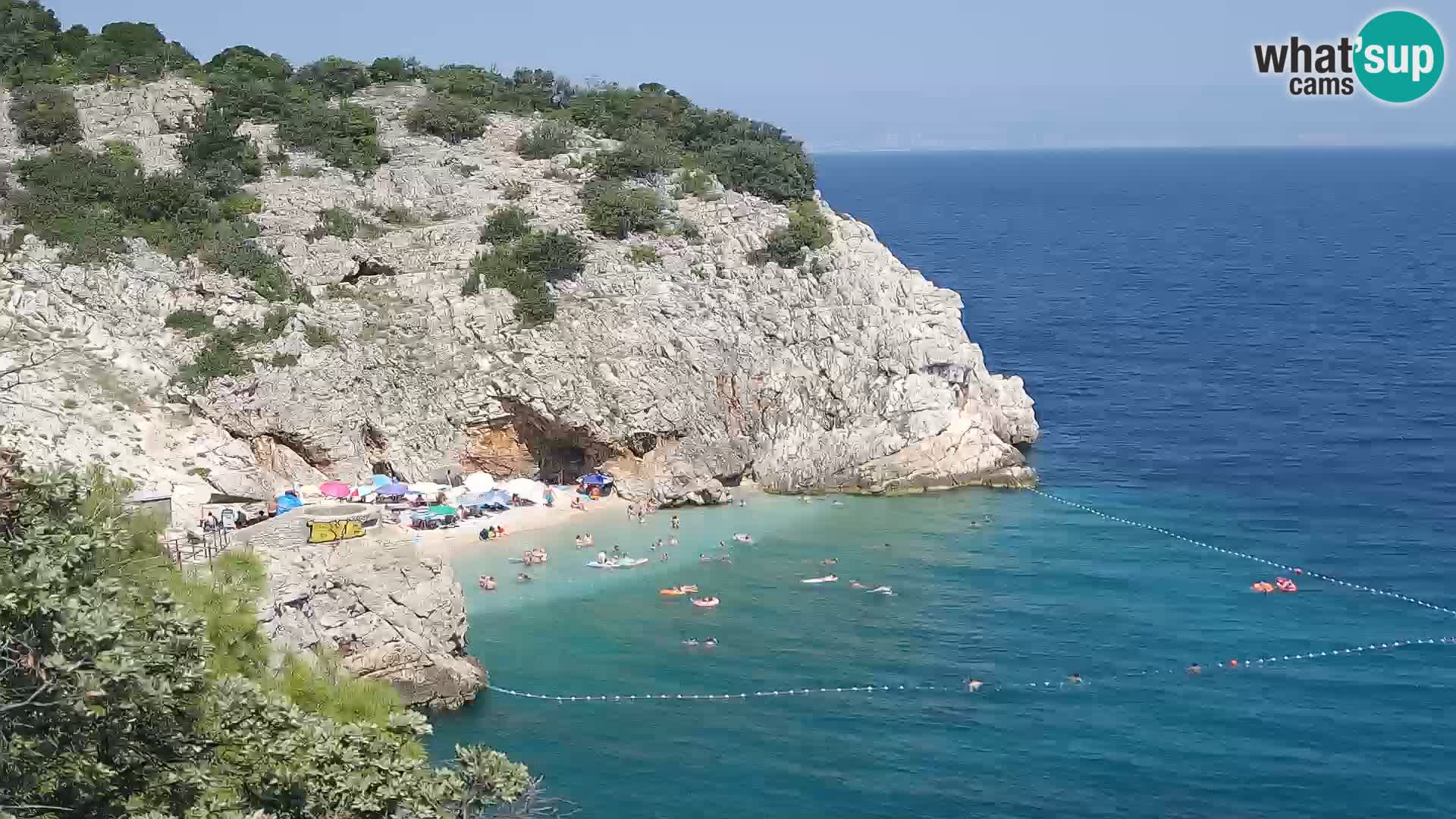 Web kamera plaže Brseč – Mošćenička Draga – Hrvatska