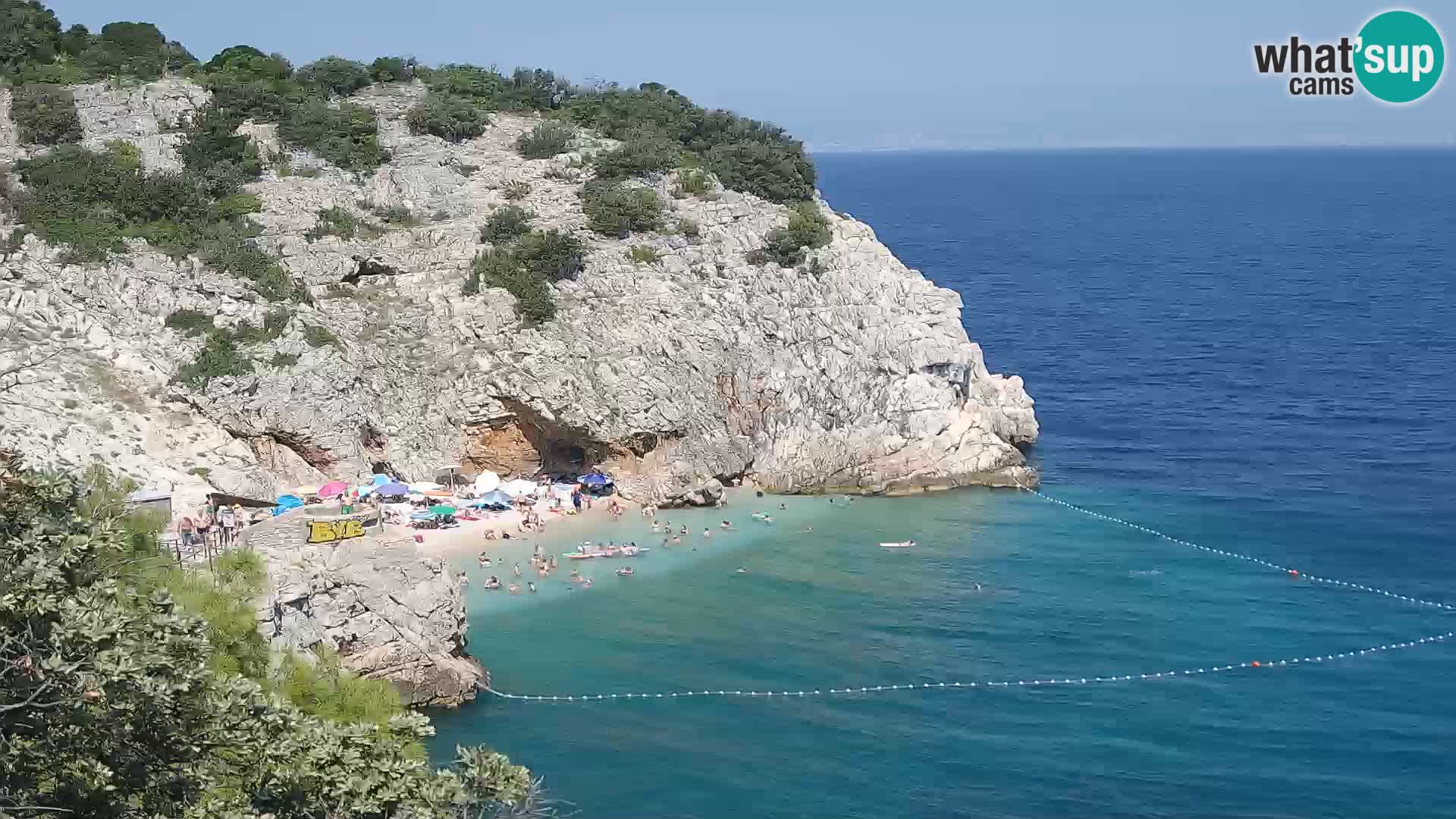 Web kamera plaže Brseč – Mošćenička Draga – Hrvatska