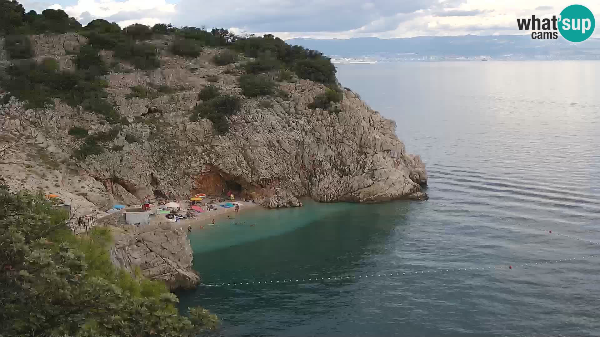 Webcam Bersezio spiaggia – Draga di Moschiena – Croazia
