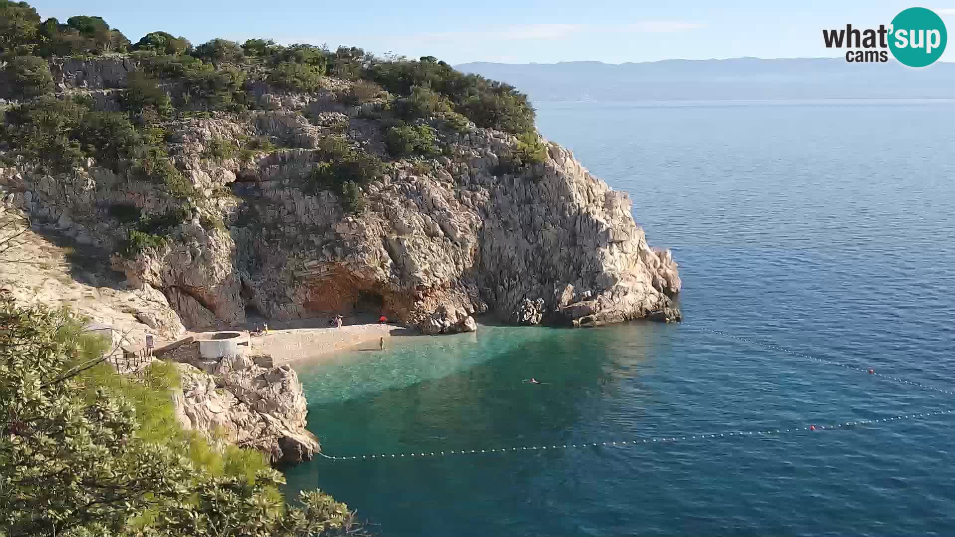 Web kamera plaže Brseč – Mošćenička Draga – Hrvatska