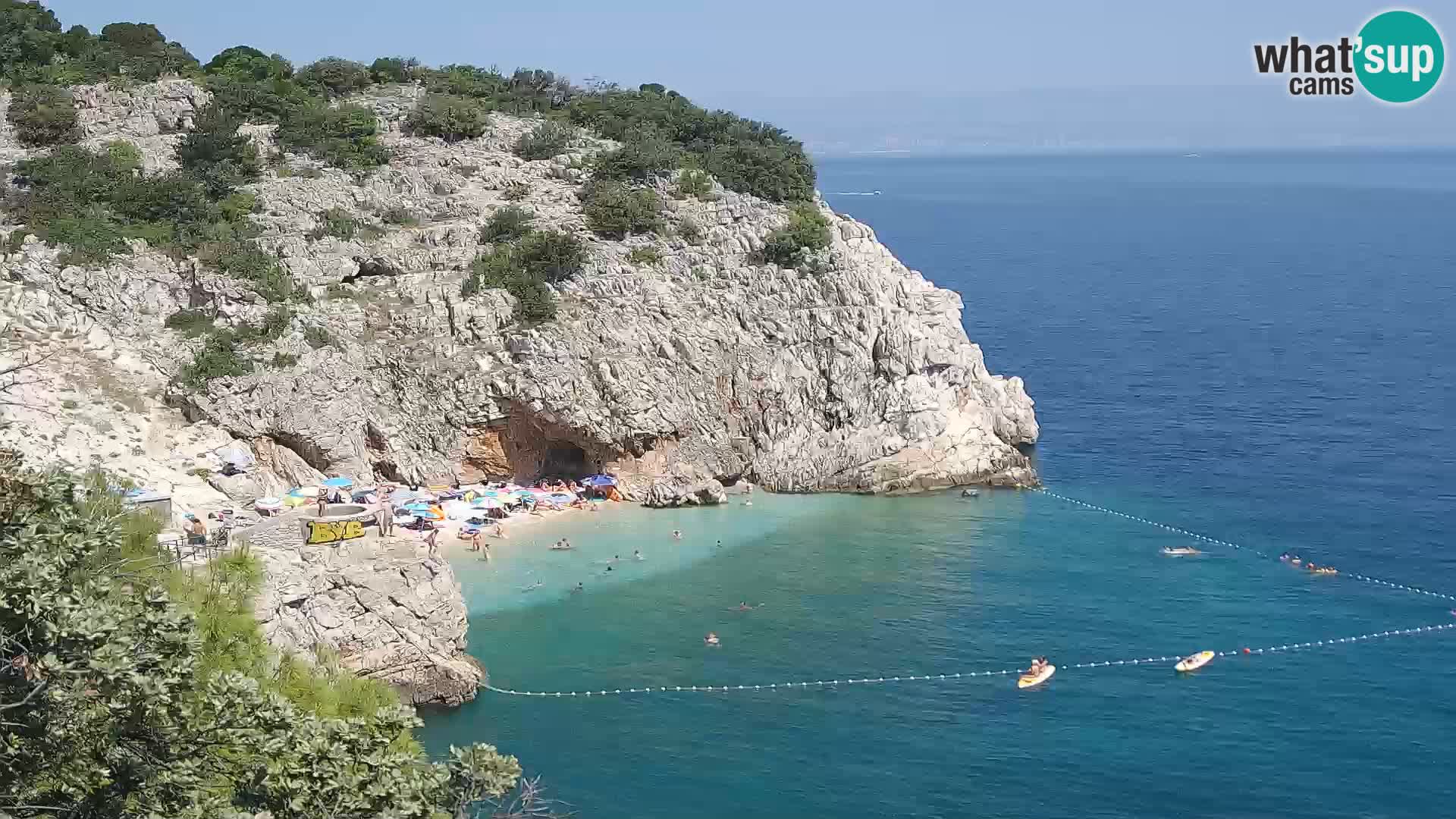 Web kamera plaže Brseč – Mošćenička Draga – Hrvatska