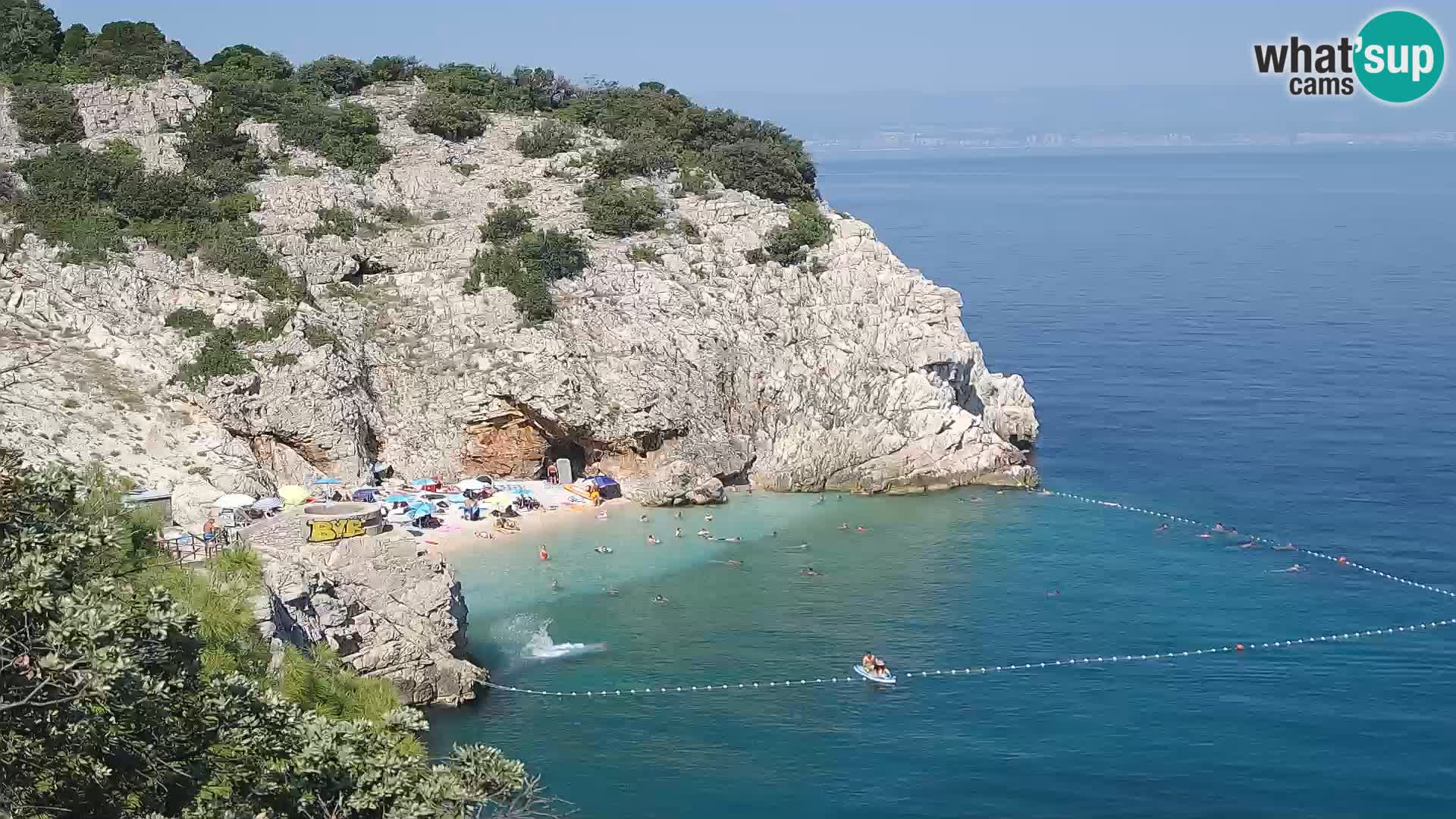 Web kamera plaže Brseč – Mošćenička Draga – Hrvatska