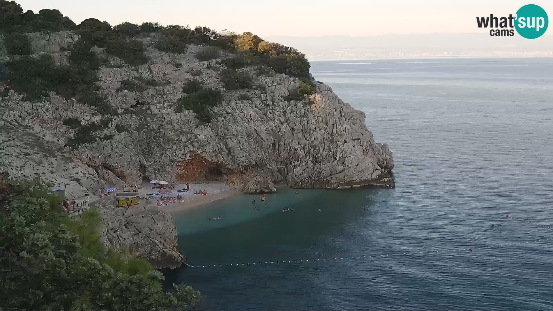Webcam Brseč beach – Mošćenička Draga – Croatia