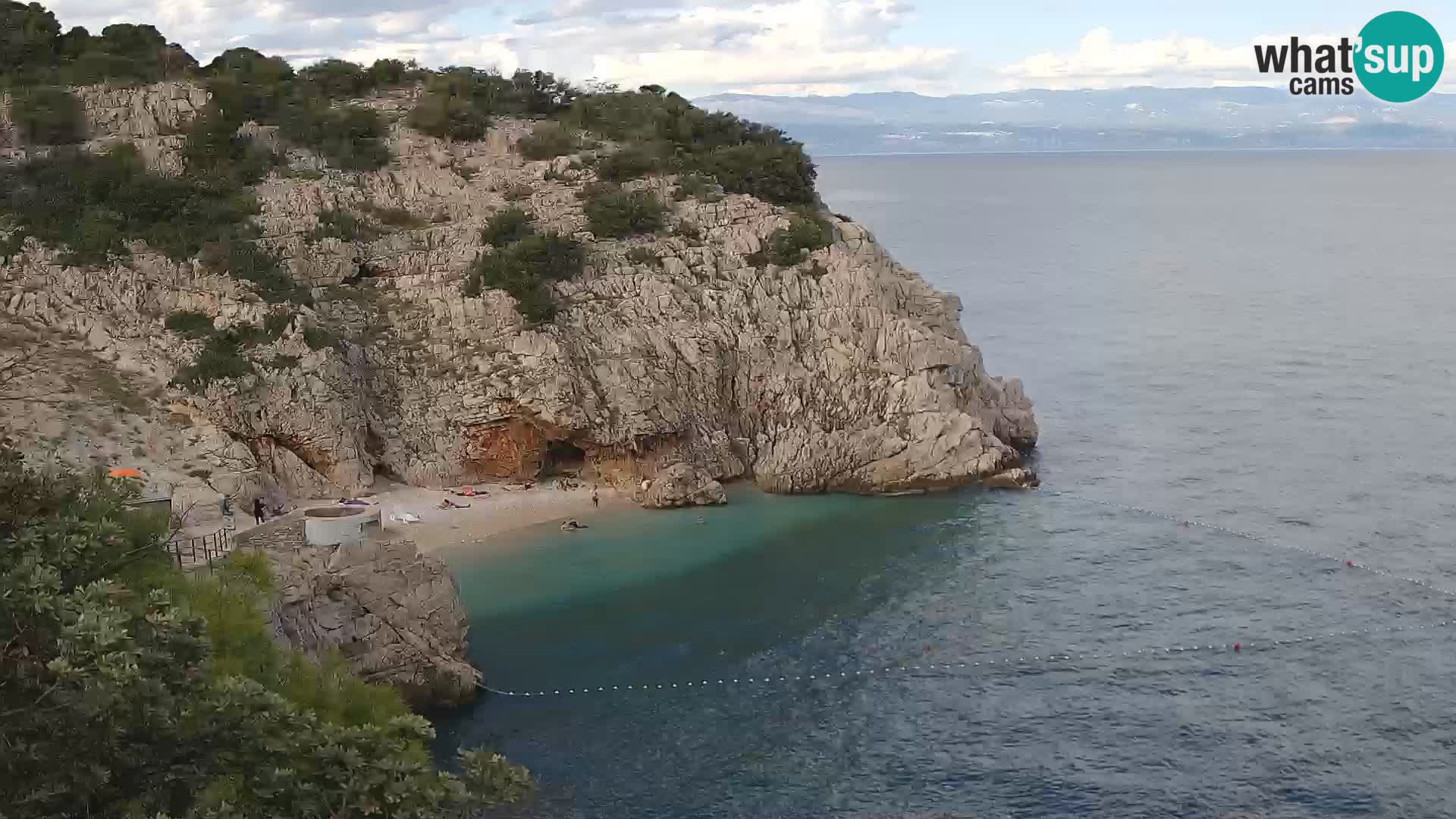 Webcam Brseč beach – Mošćenička Draga – Croatia