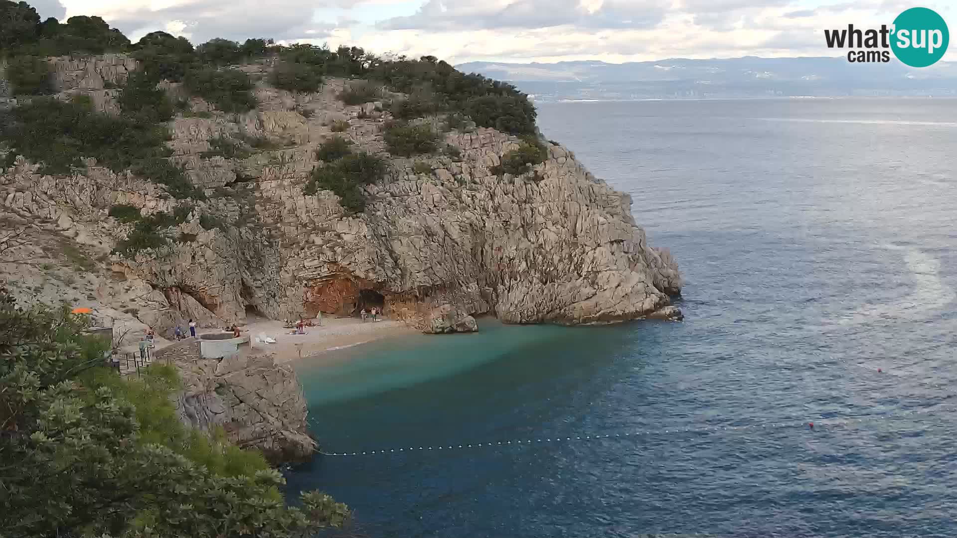 Webcam Brseč beach – Mošćenička Draga – Croatia